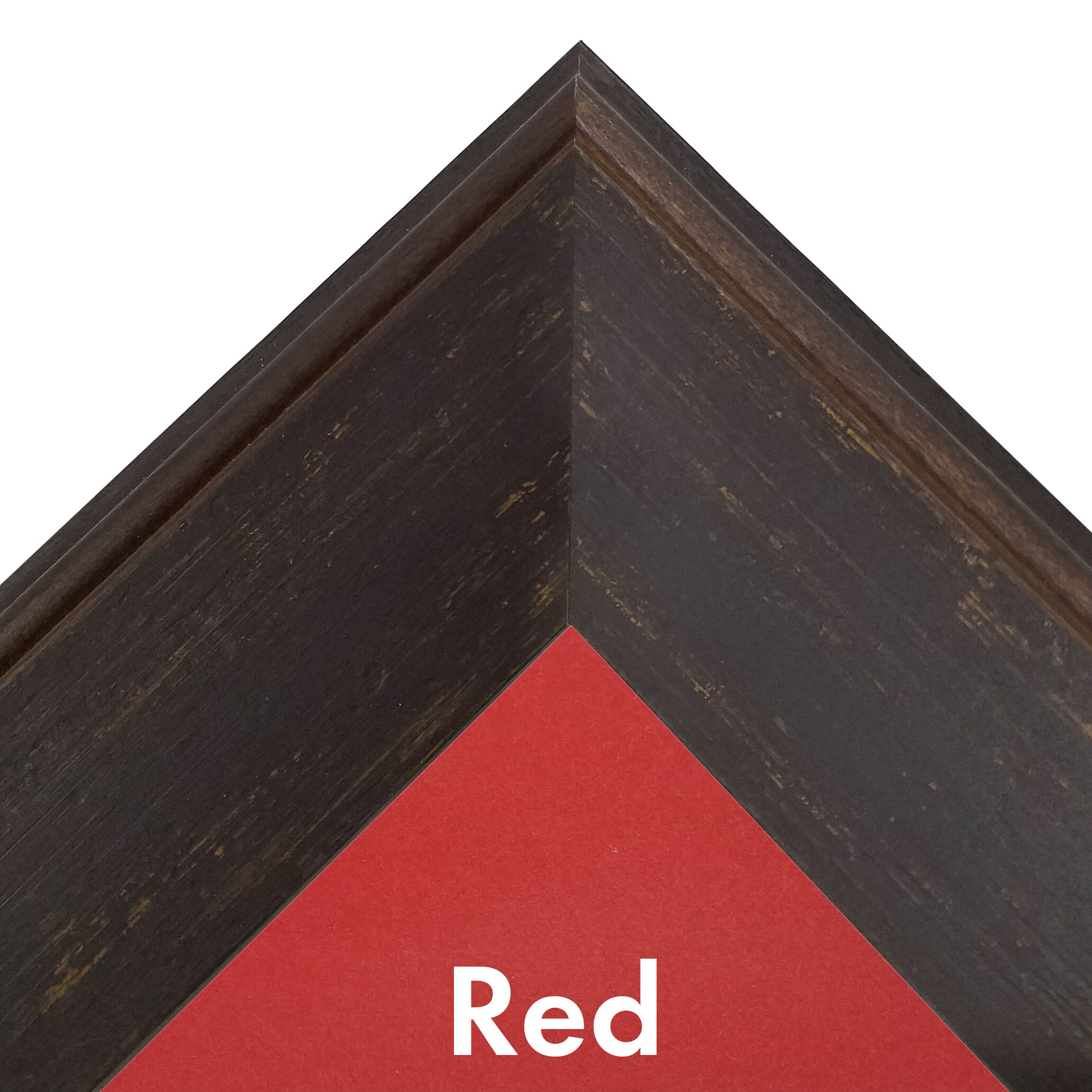 Red Distressed Wood Picture Frame
