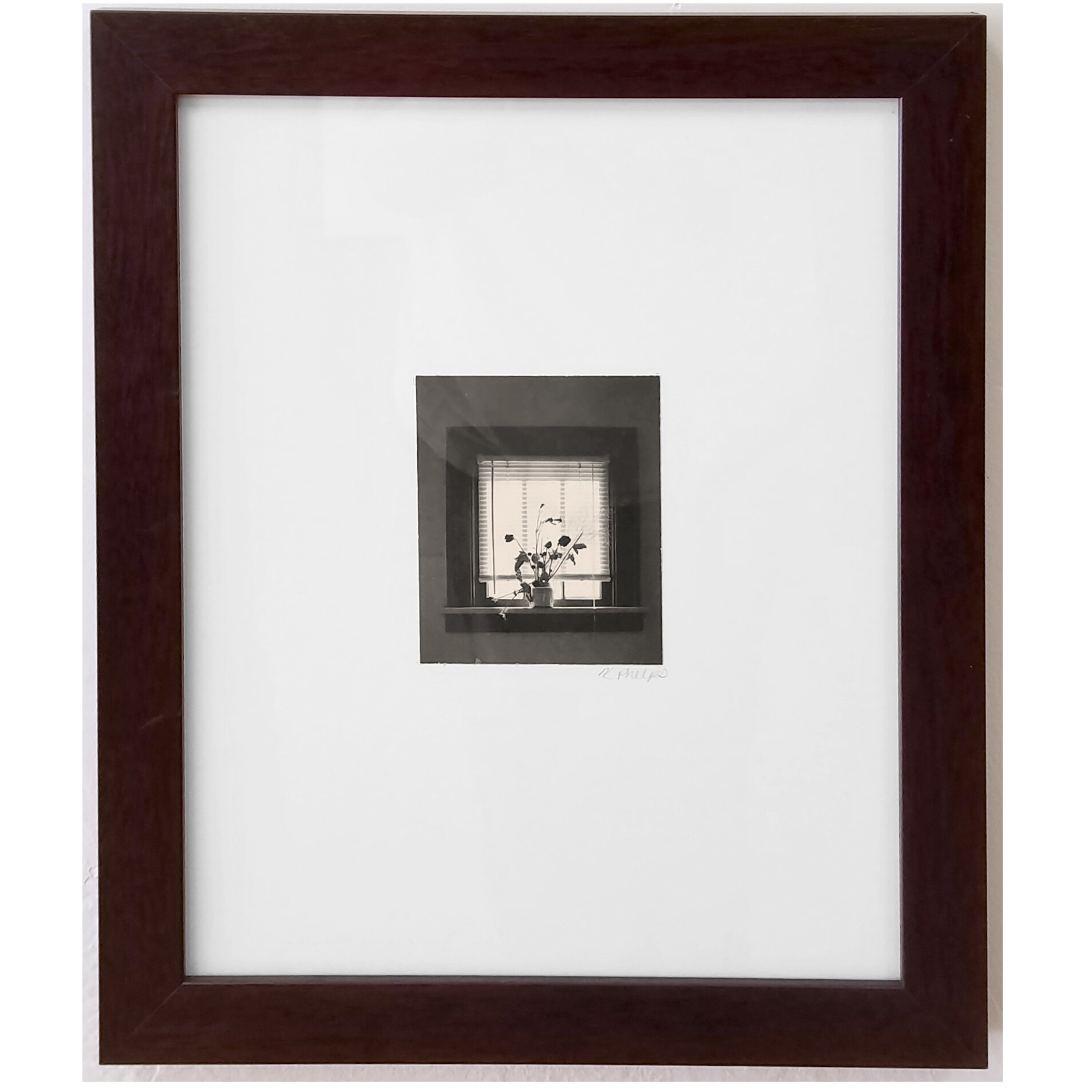 "Flower Sill" Platinum Palladium Photo by Kay Phelps