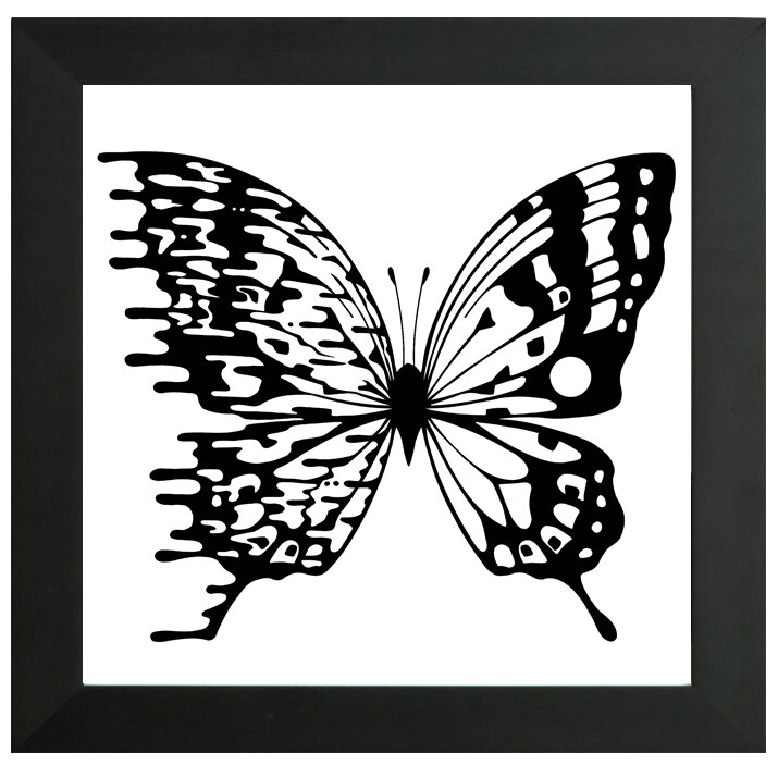 "Bones" Bipolar Butterfly Framed Print- Black or White Frame