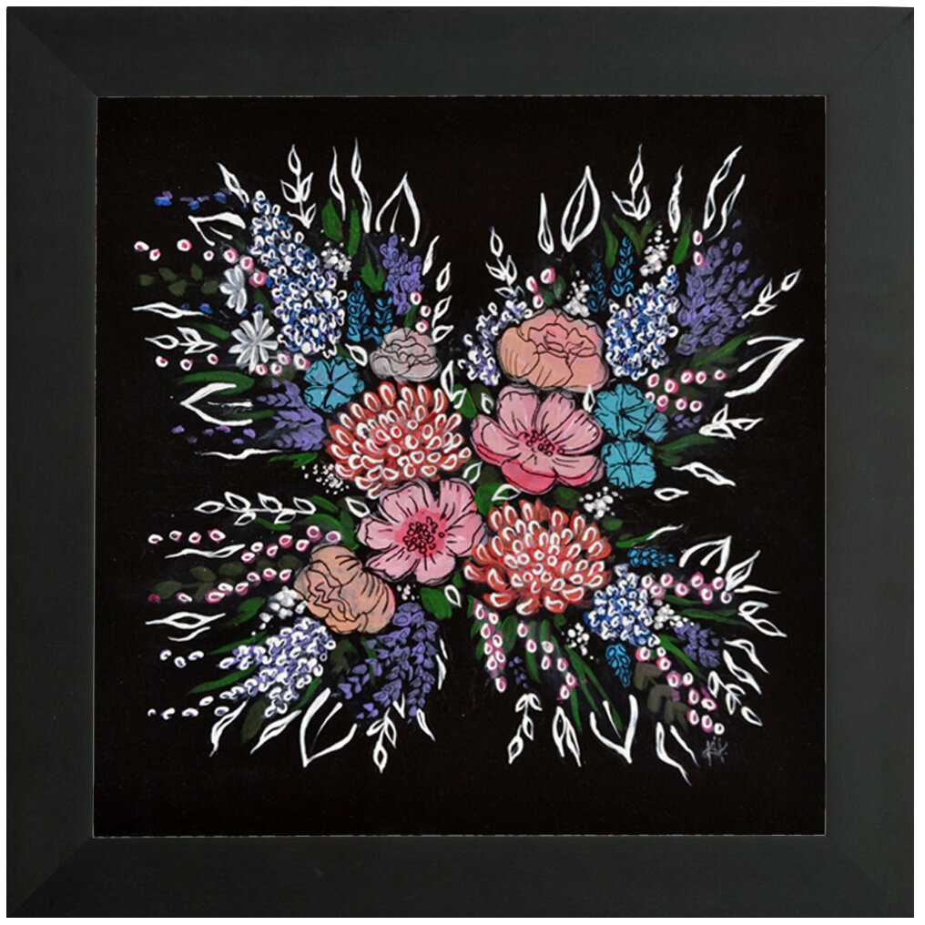 "Black Wood" Bipolar Butterfly Framed Print- Black or White Frame