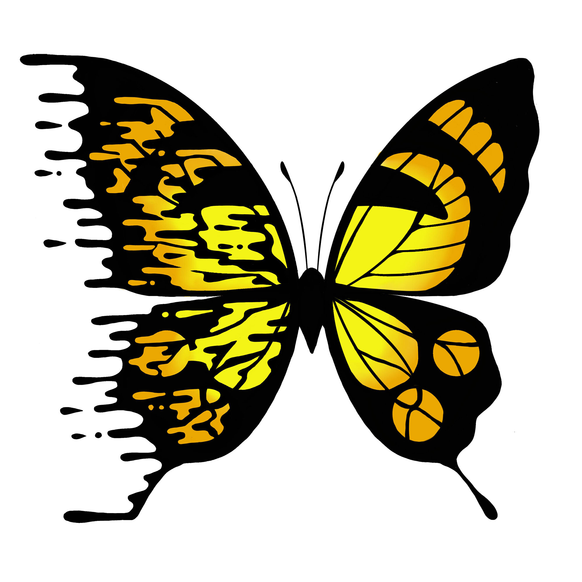 "Yellow" Bipolar Butterfly Unframed Print