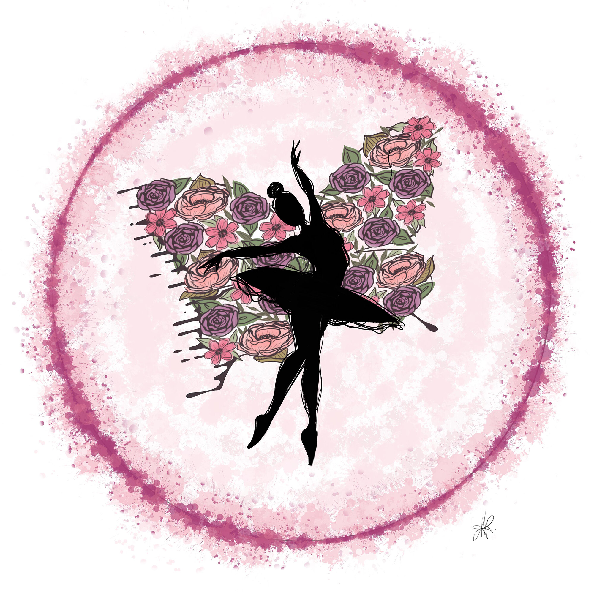 "Ballerina" Bipolar Butterfly Unframed Print