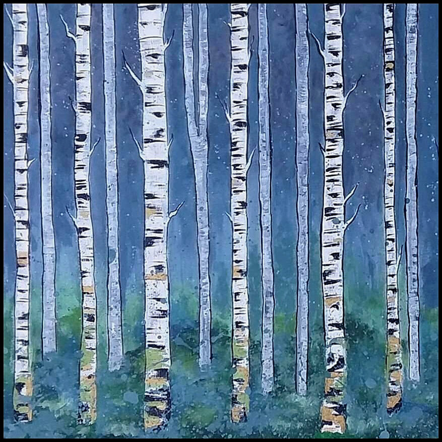 "Night Trees" Unframed Print