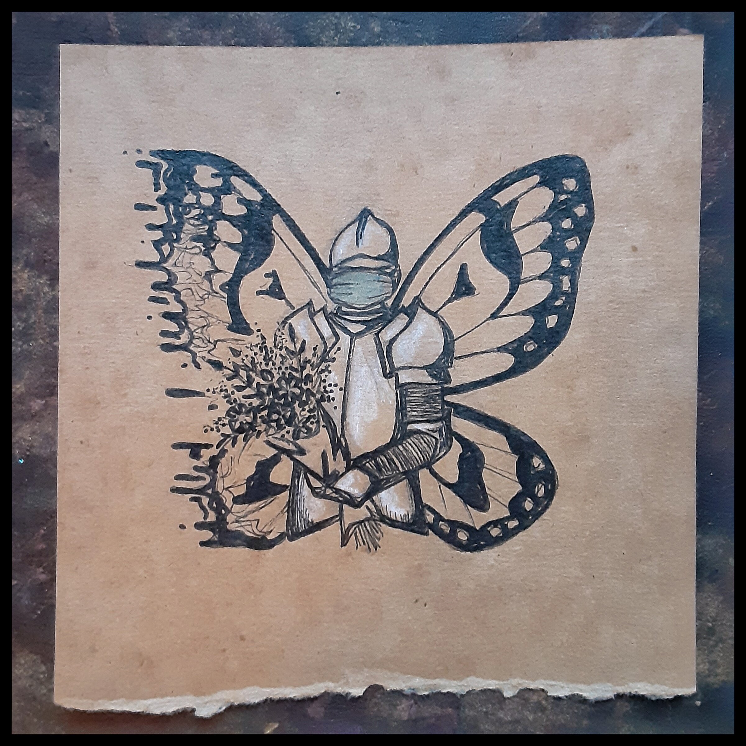 "Armor" Inktober 2020 Print- Framed or Unframed