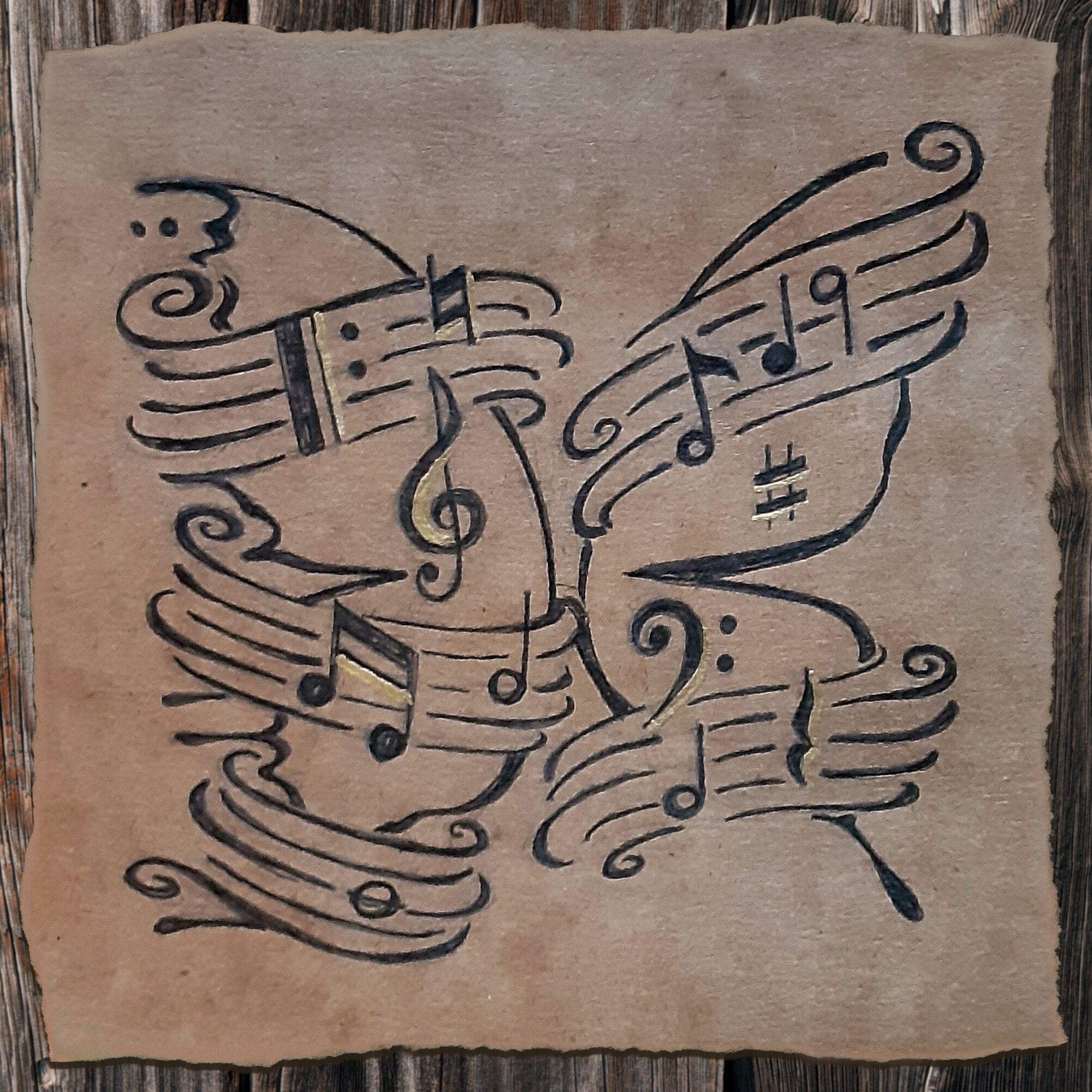 "Music" Inktober 2020 Print- Framed or Unframed