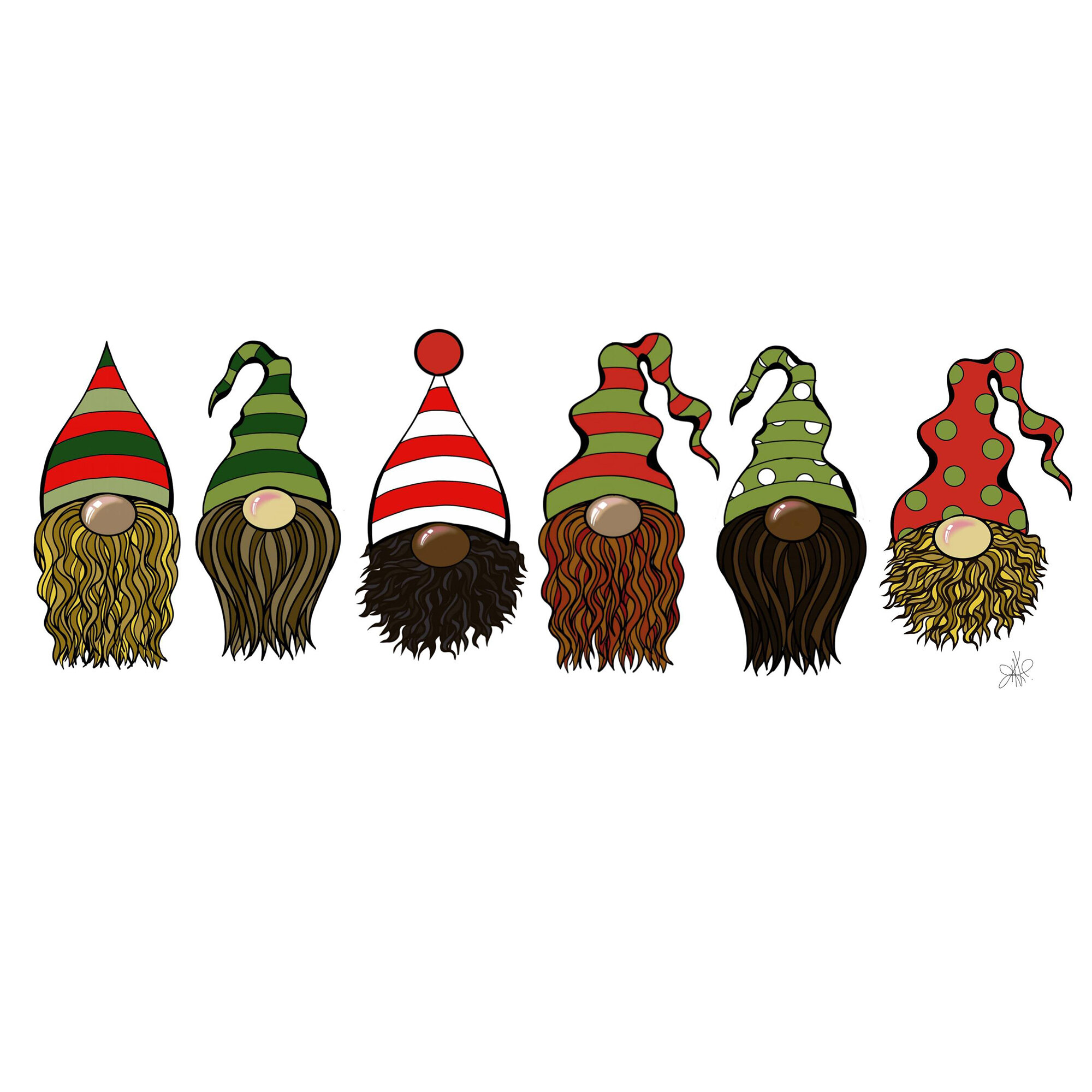 "X-Mas Gnomes" Unframed Print