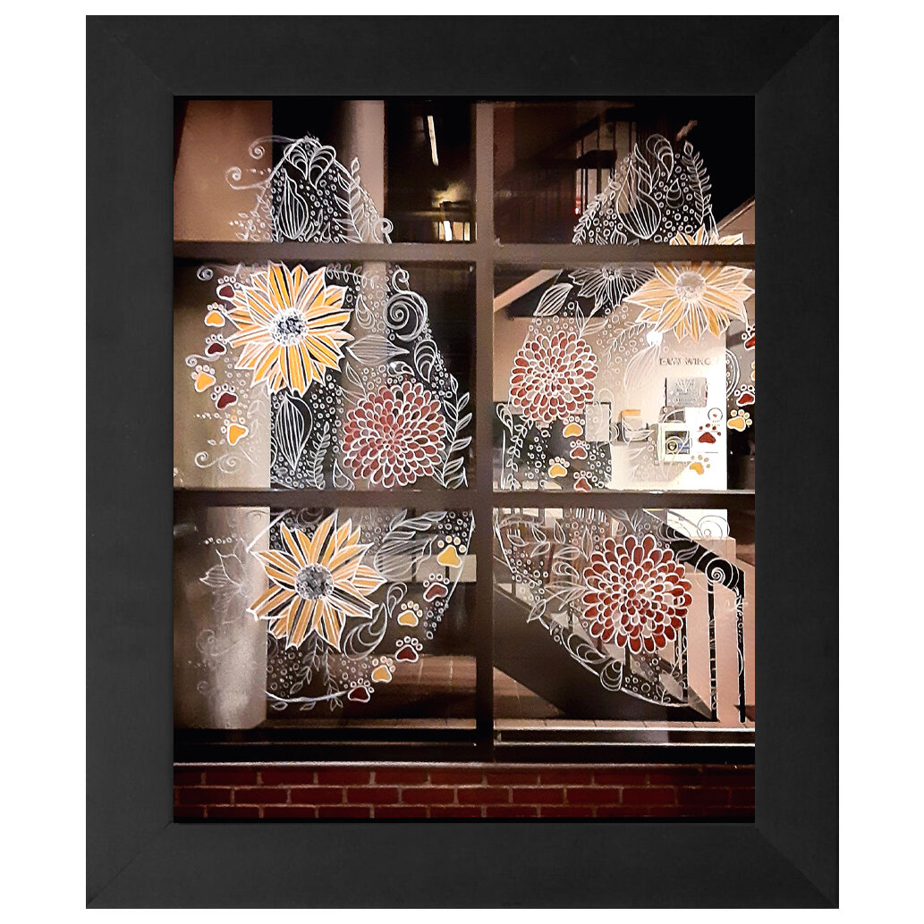 "Window Wings" Framed Print- Black or White Frame