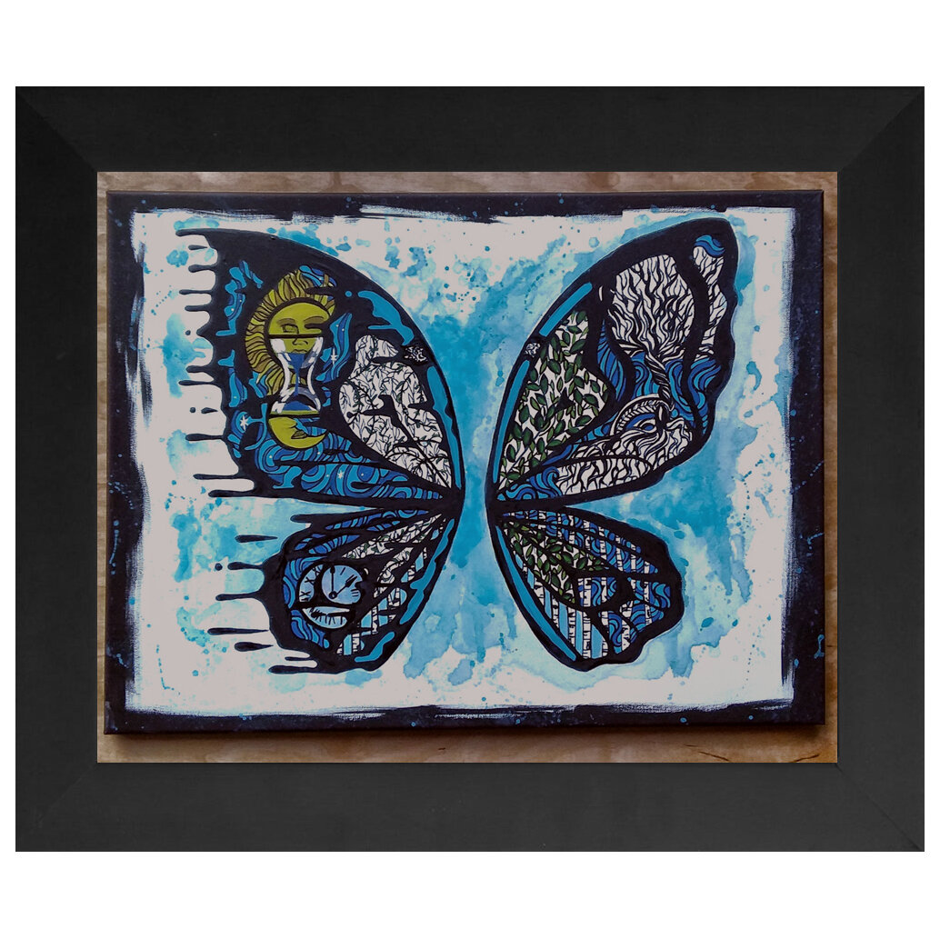 "Time" Framed Print- Black or White Frame