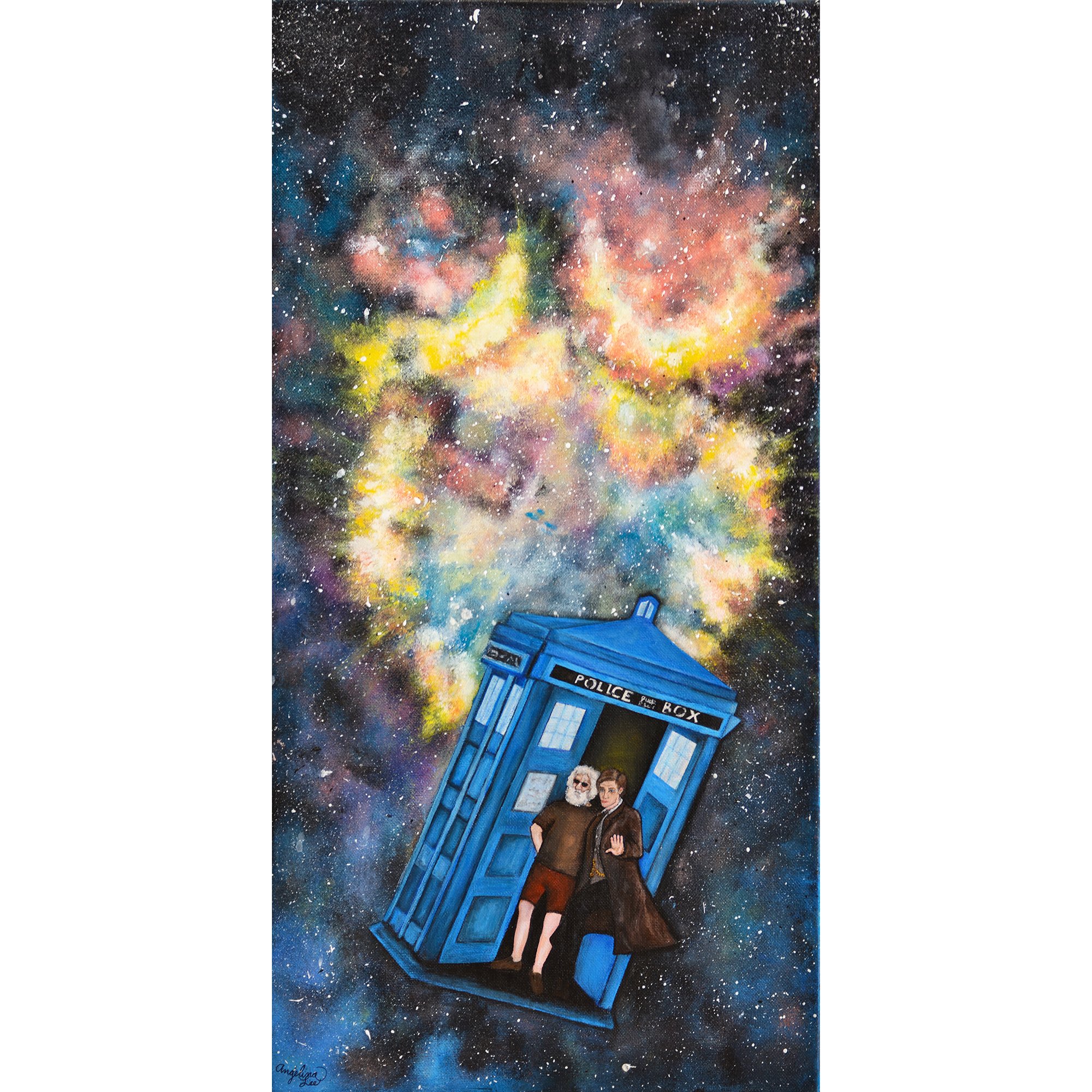 Grateful Tardis Print of Painting by Angelina Lee — Up Front Art Space