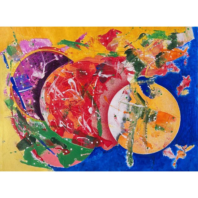 "Eclipse" Full Size Canvas Print of Painting by Keith Wisdom