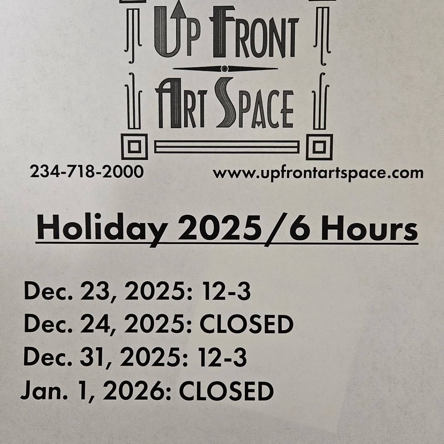 Open today (Christmas Eve) until 3! We're closed tomorrow- have a great holiday everyone!