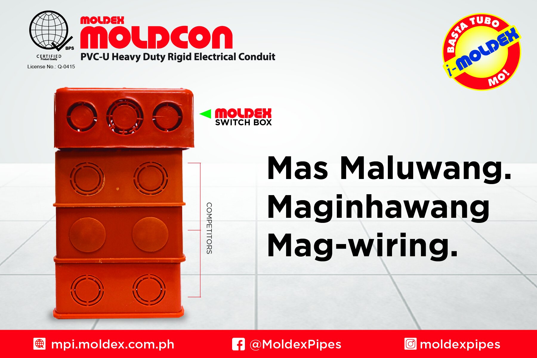 MOLDCON Electrical Pipes and Fittings