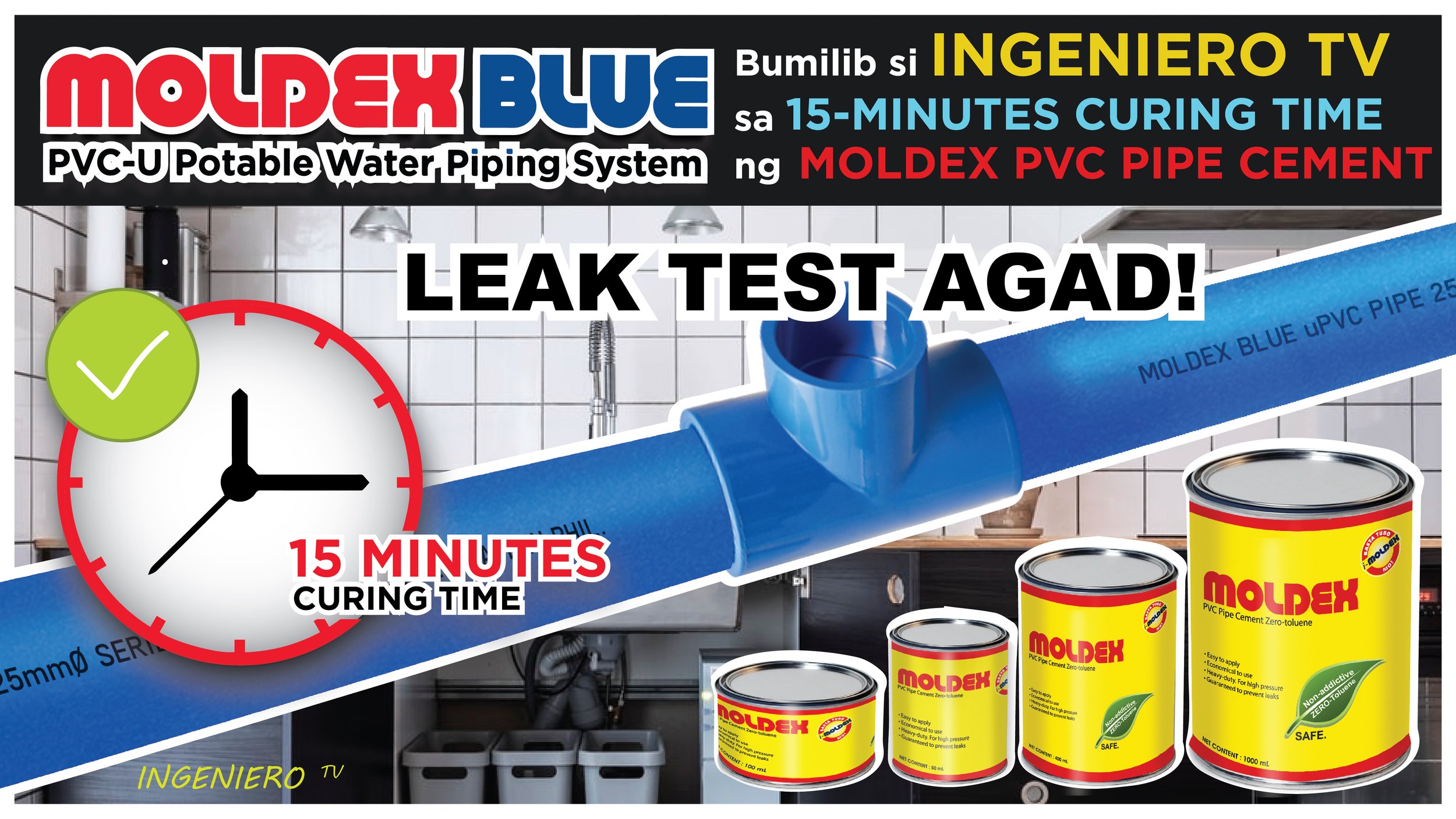 MOLDEX Blue and PVC Cement