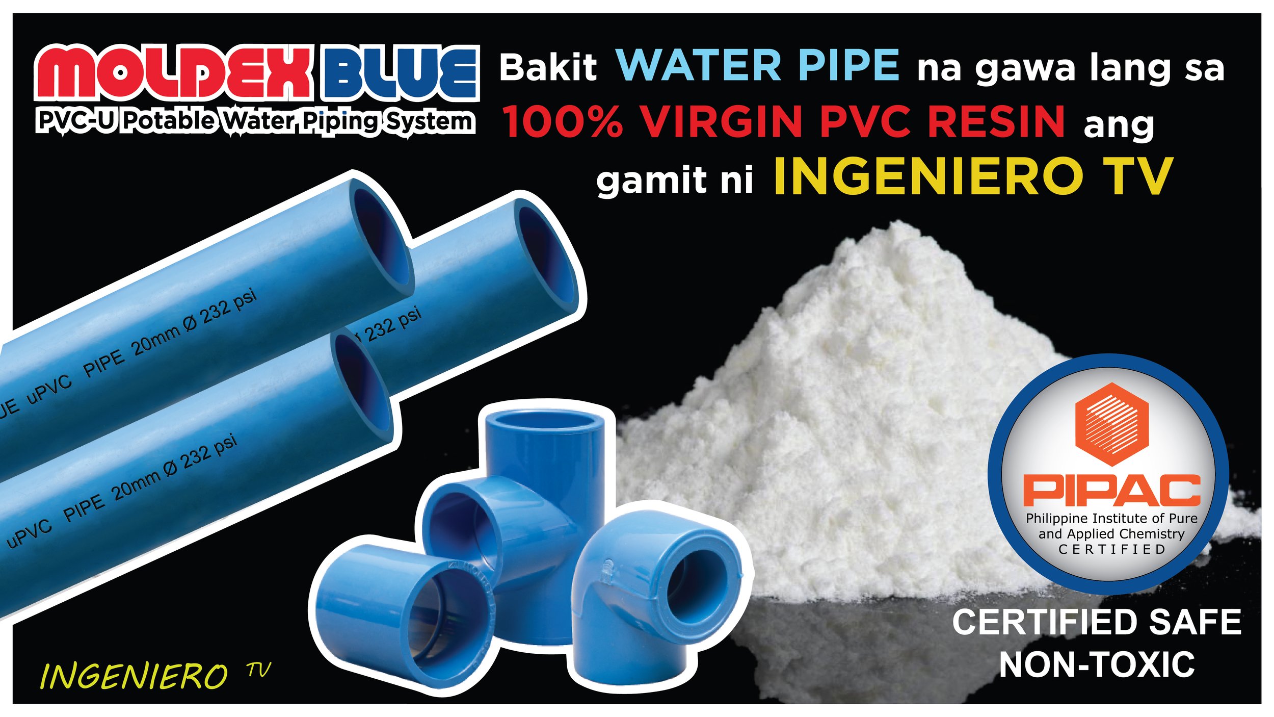 MOLDEX Blue Potable PVC Pipes and Fittings
