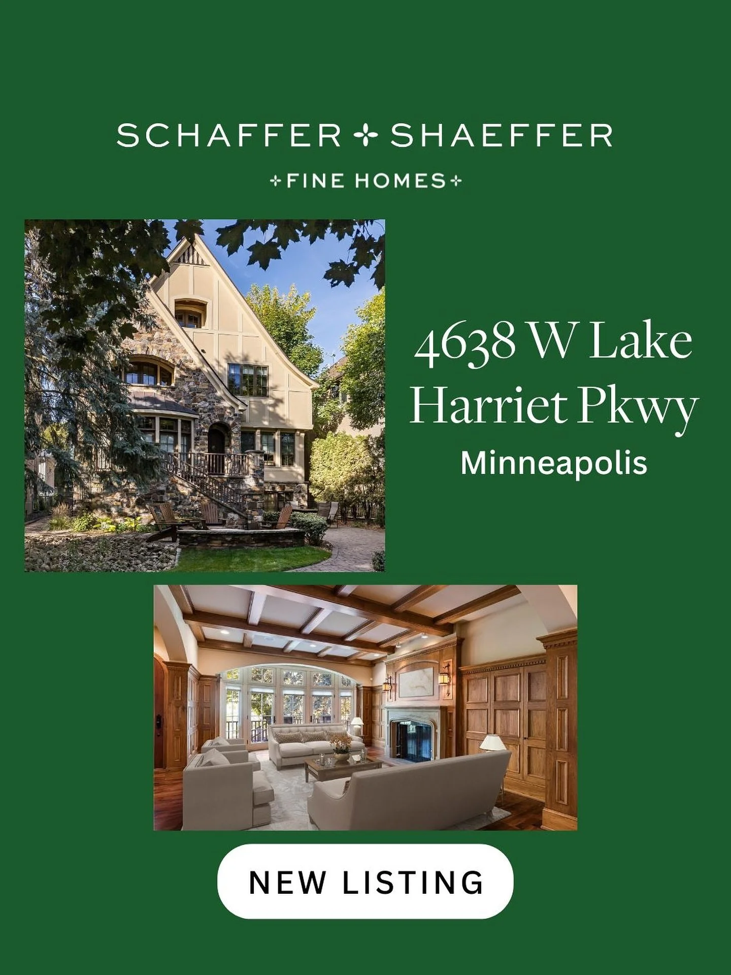 J U S T  L I S T E D ! 💫 
4638 W Lake Harriet Parkway | Minneapolis
5 bed | 5 bath | 6,077 sqft | $2,995,000
It&rsquo;s a rare treat to find a newer-built home nestled among older homes that fits into the neighborhood perfectly. This Charles Cudd be