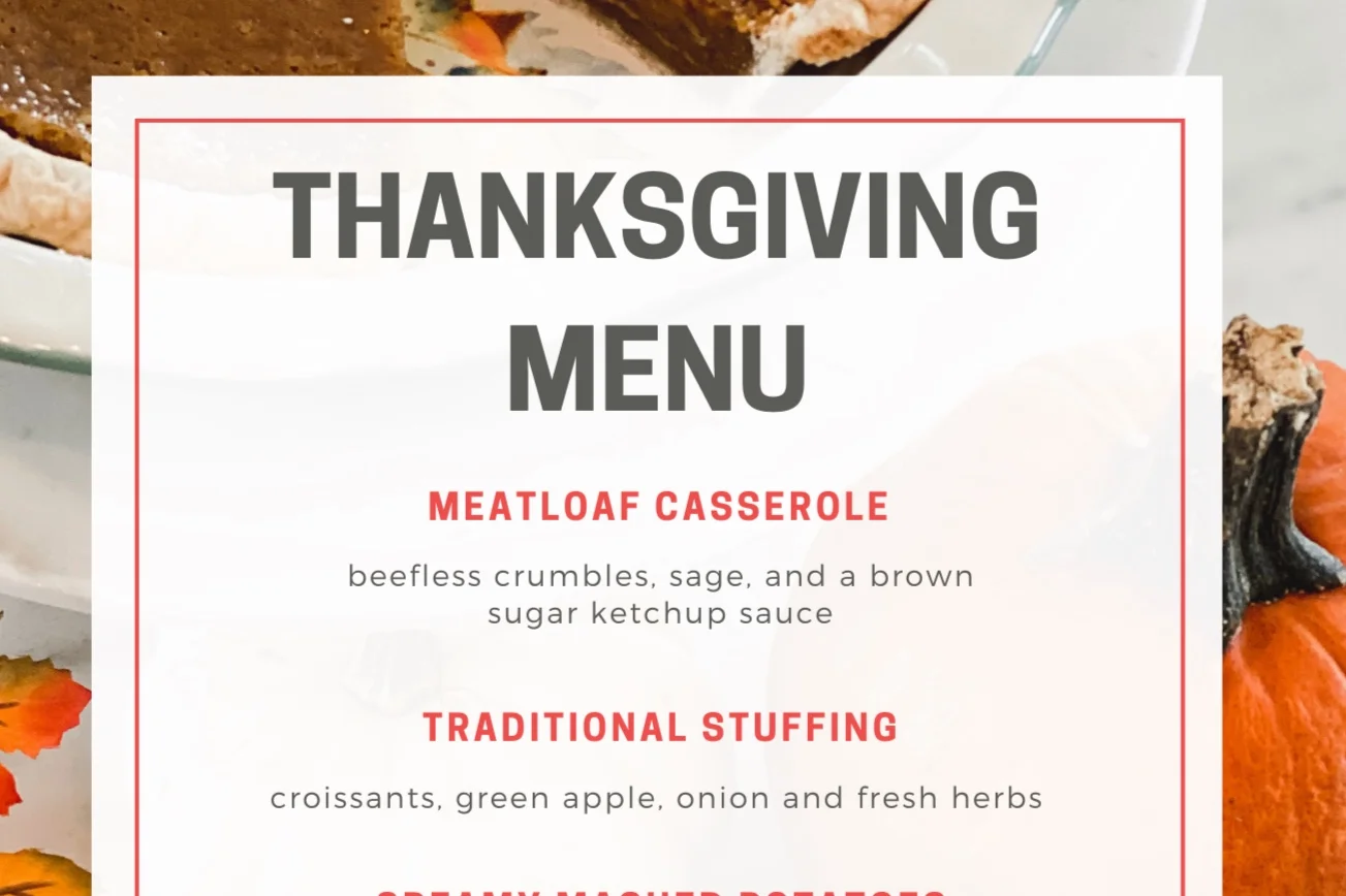 Plant-Based Thanksgiving Menu 