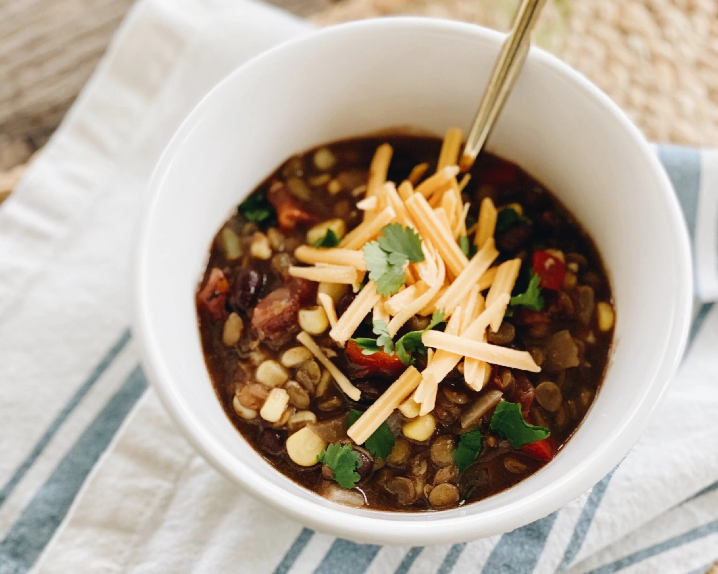 Lentil Taco Soup 