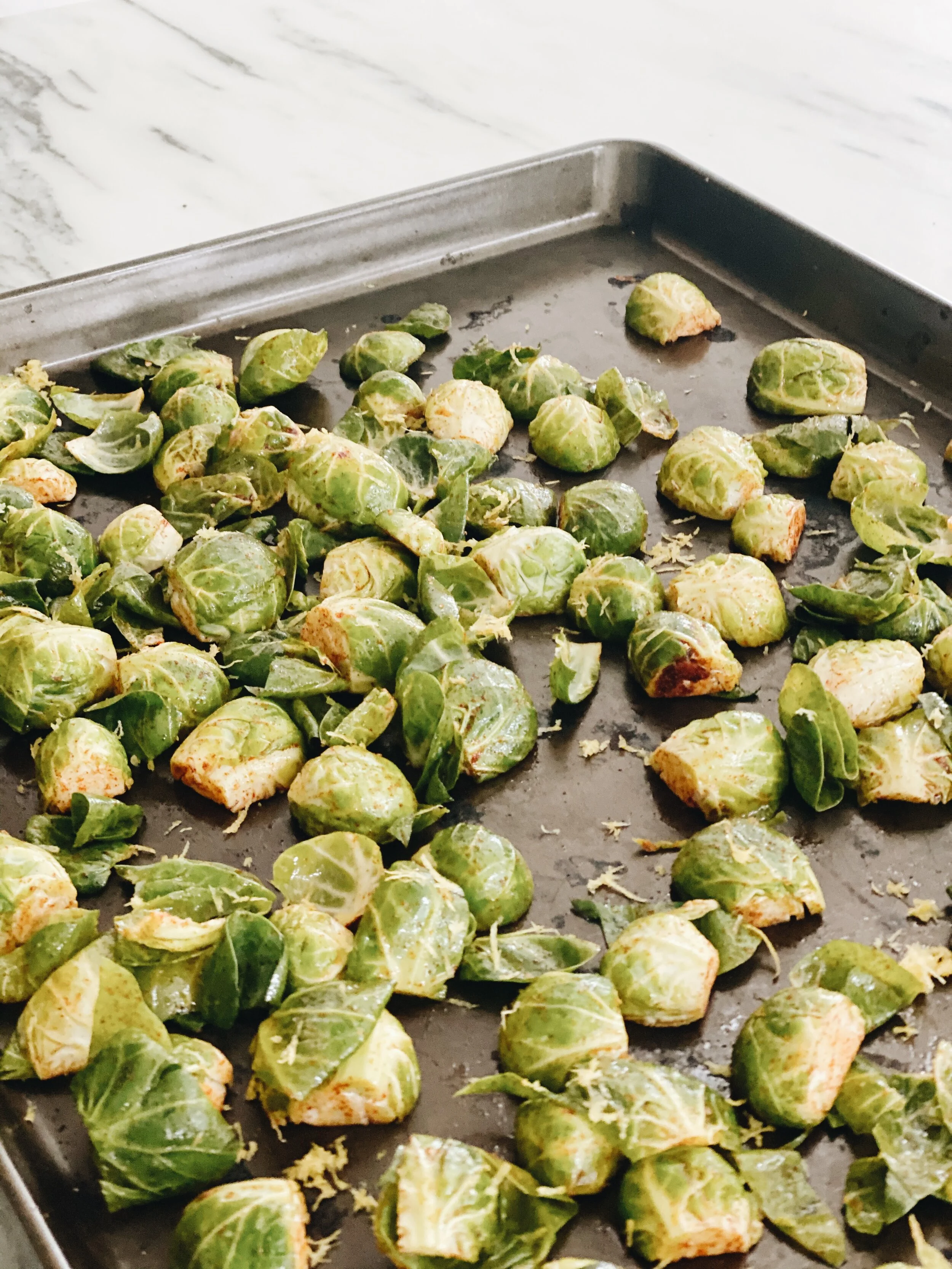 Lemon Roasted Brussels Sprouts 