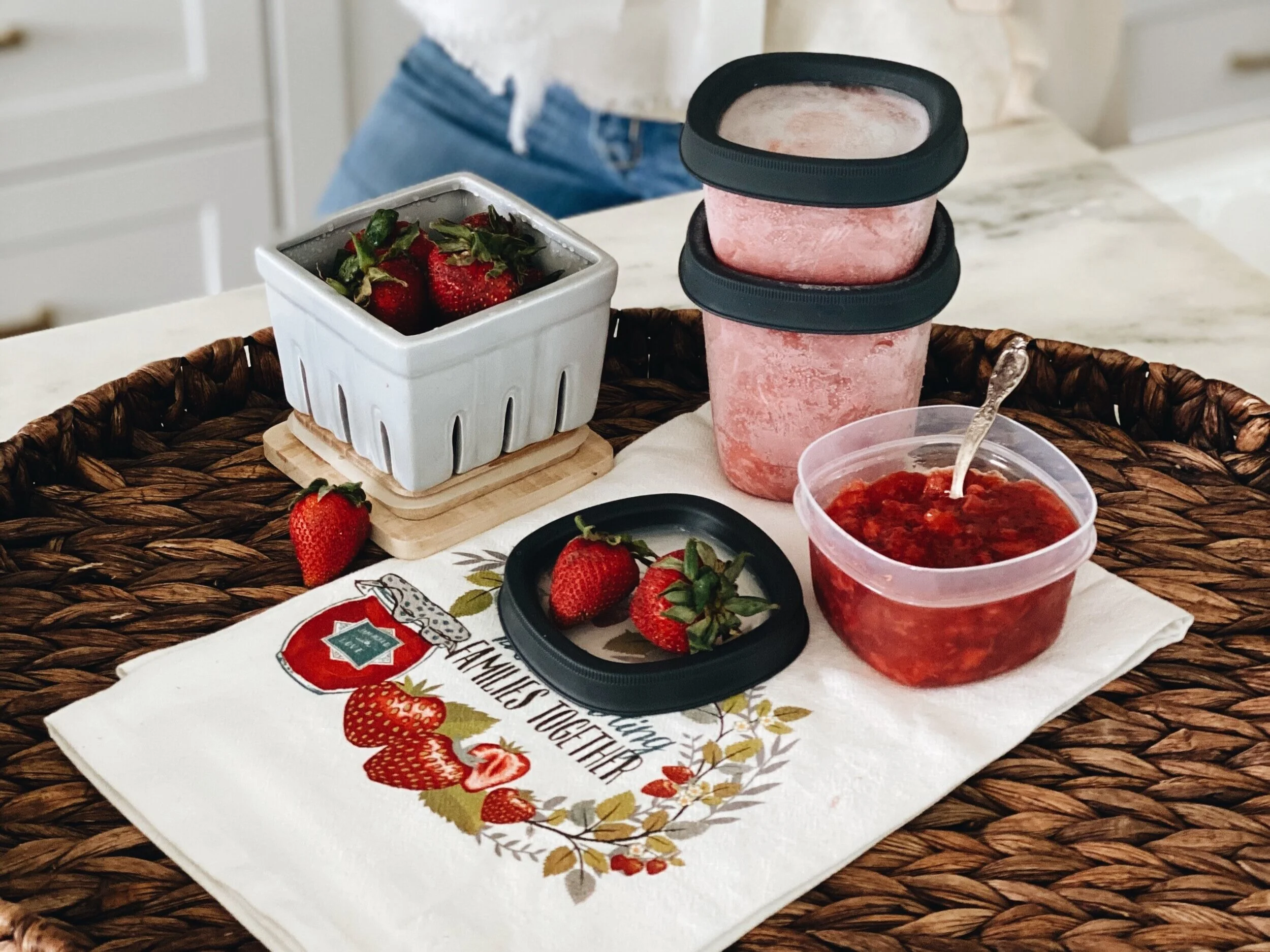 Fresh Summer Low Sugar Strawberry Freezer Jam with Ball® Canning 