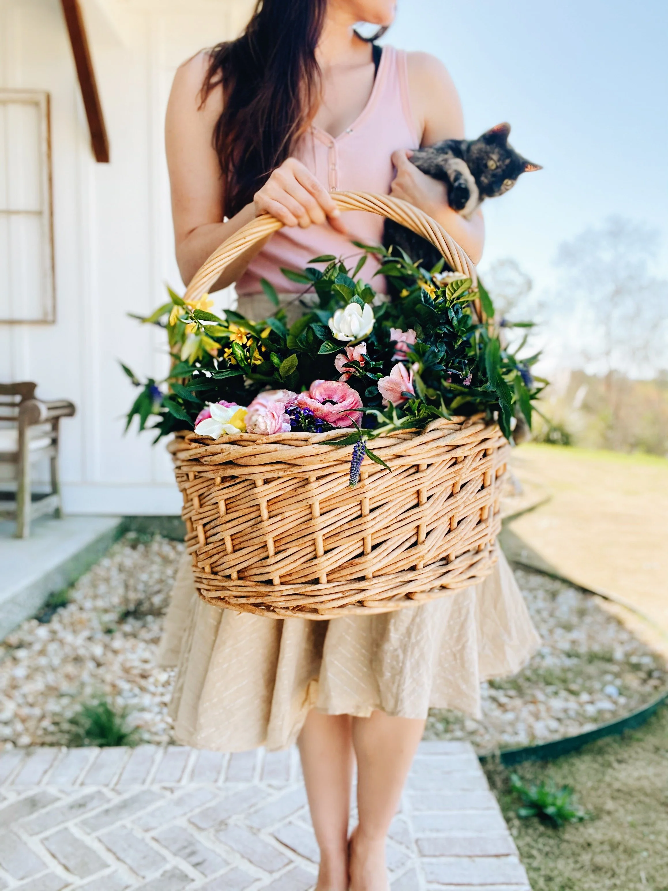 Spring  Flower Basket DIY 