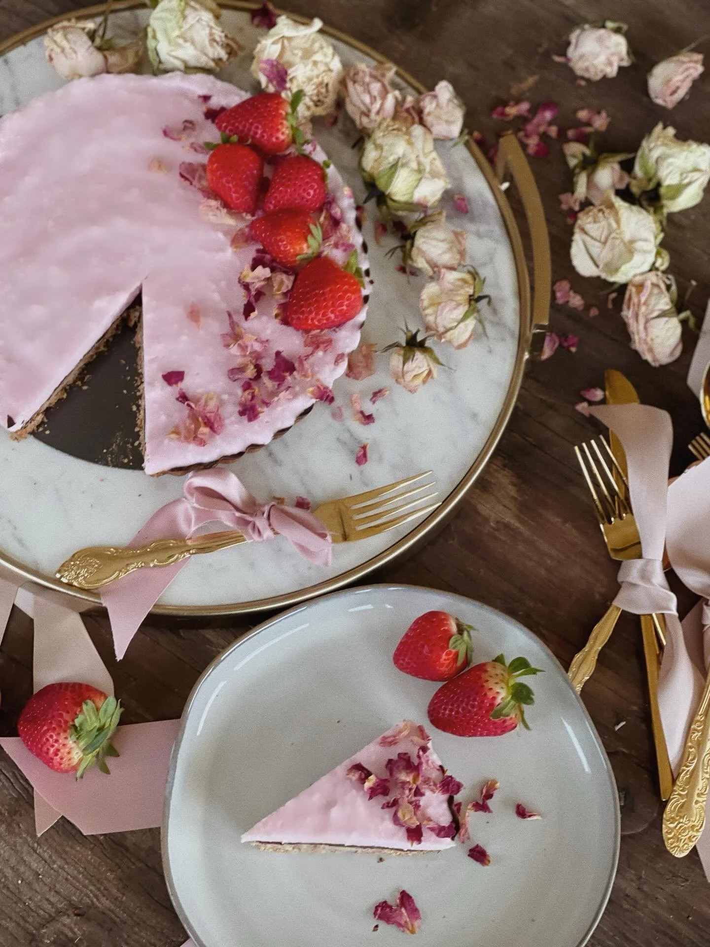 Care doesn&rsquo;t have to be complicated. Sometimes it&rsquo;s just making something delicious and setting it on the table.

This chocolate rose tart uses rose essence and dried petals from our own roses. It&rsquo;s an easy way to make an ordinary d