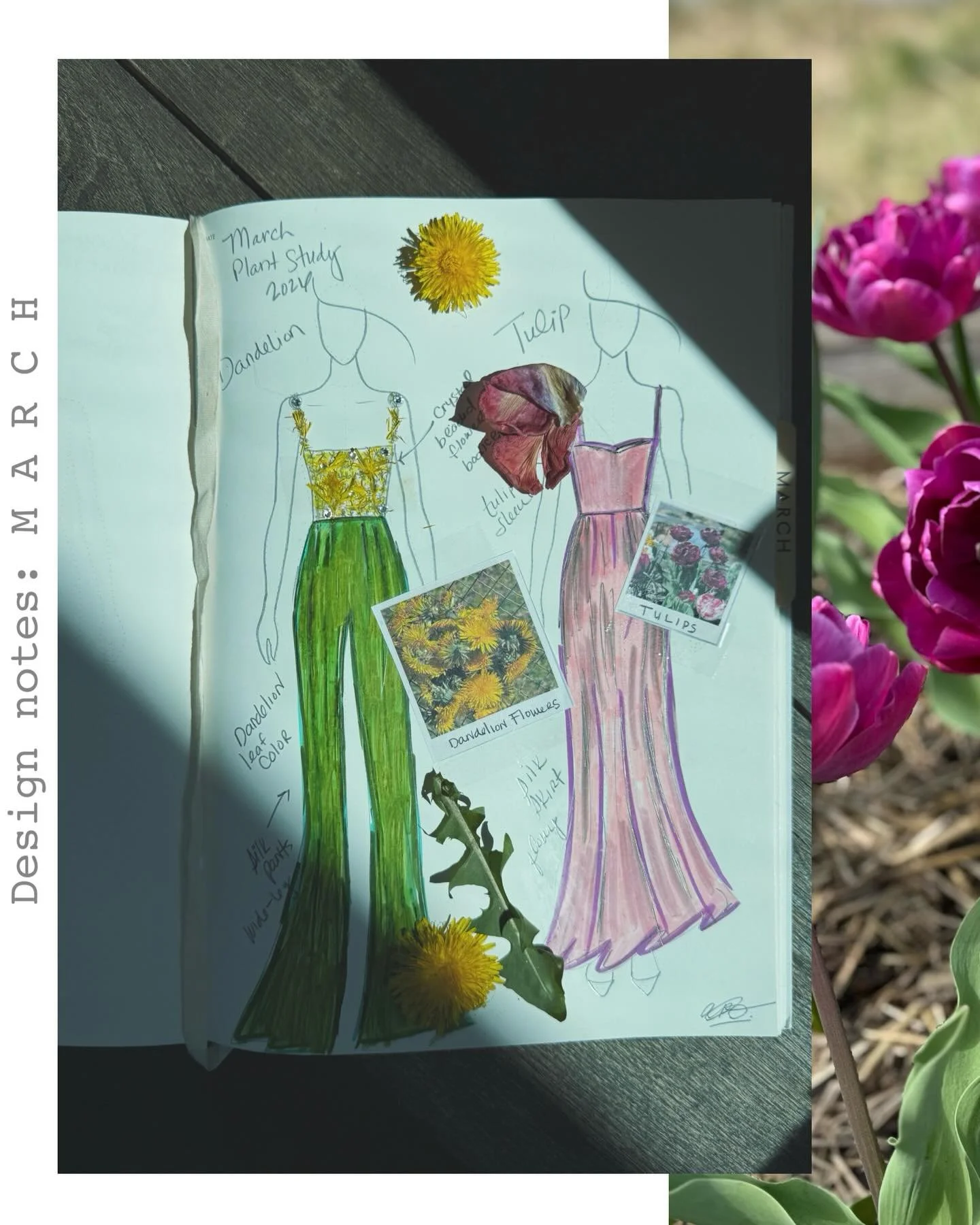 Design Notes March edition: Dandelions and Tulips 🌷 

One wild and overlooked. One planted and admired.

I sketched a few pieces from both, and Ava did too&hellip; and honestly, her dandelion design might be my favorite! 

Many times Dandelions get 