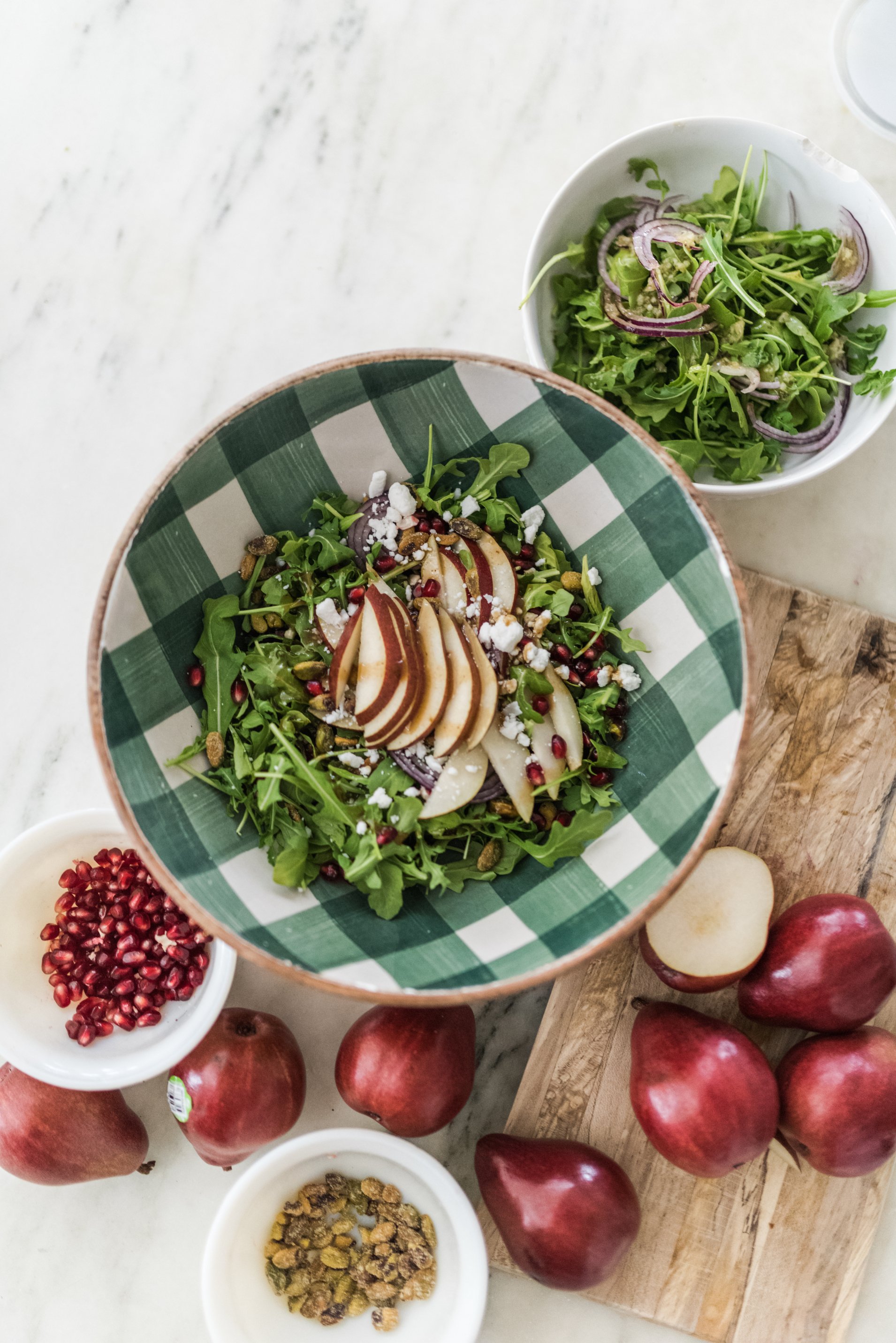 Anjou Pear Salad With Balsamic Vinaigrette Azure Farm