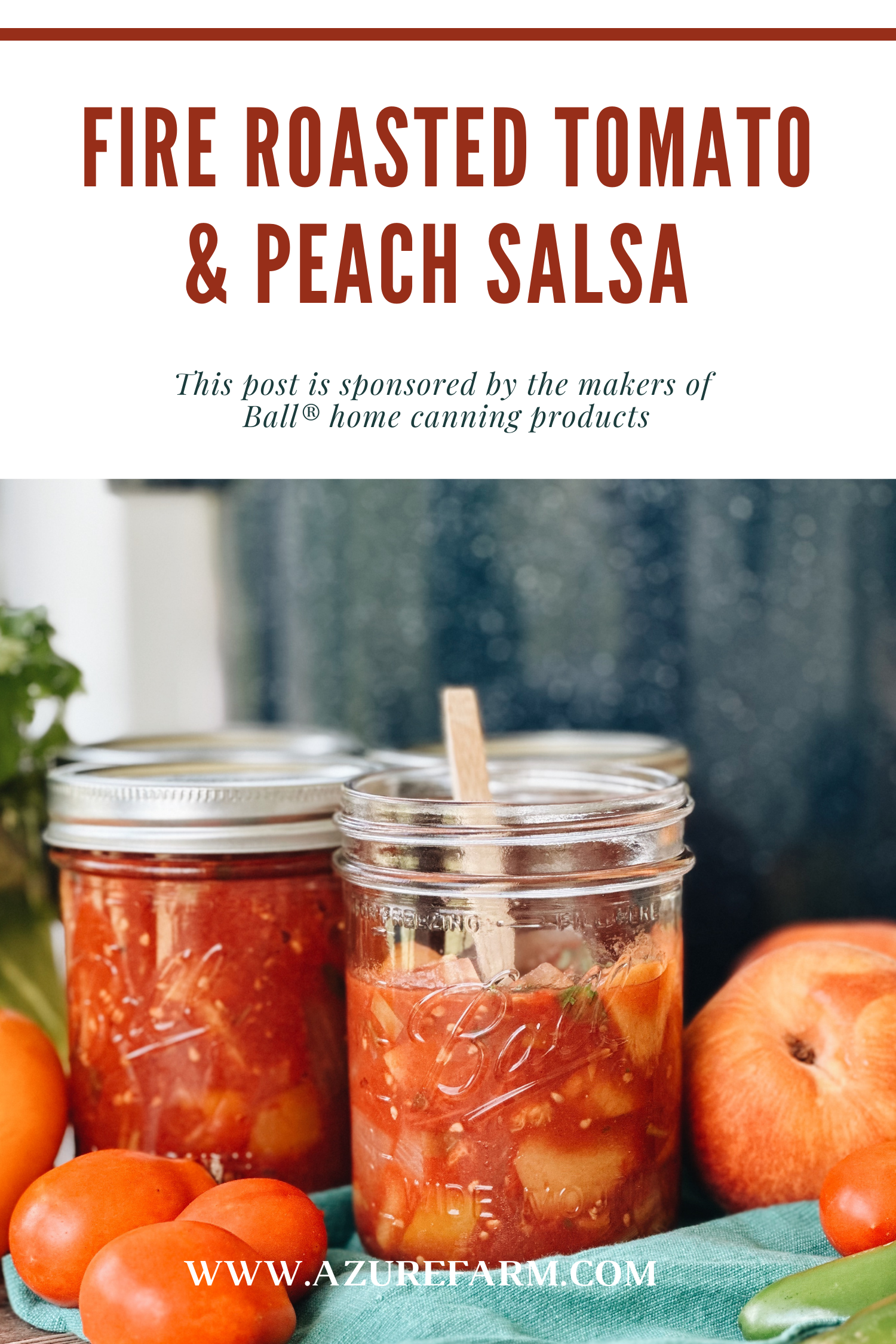 A Savory Sweet Salsa With Fire Roasted Tomatoes And Peaches