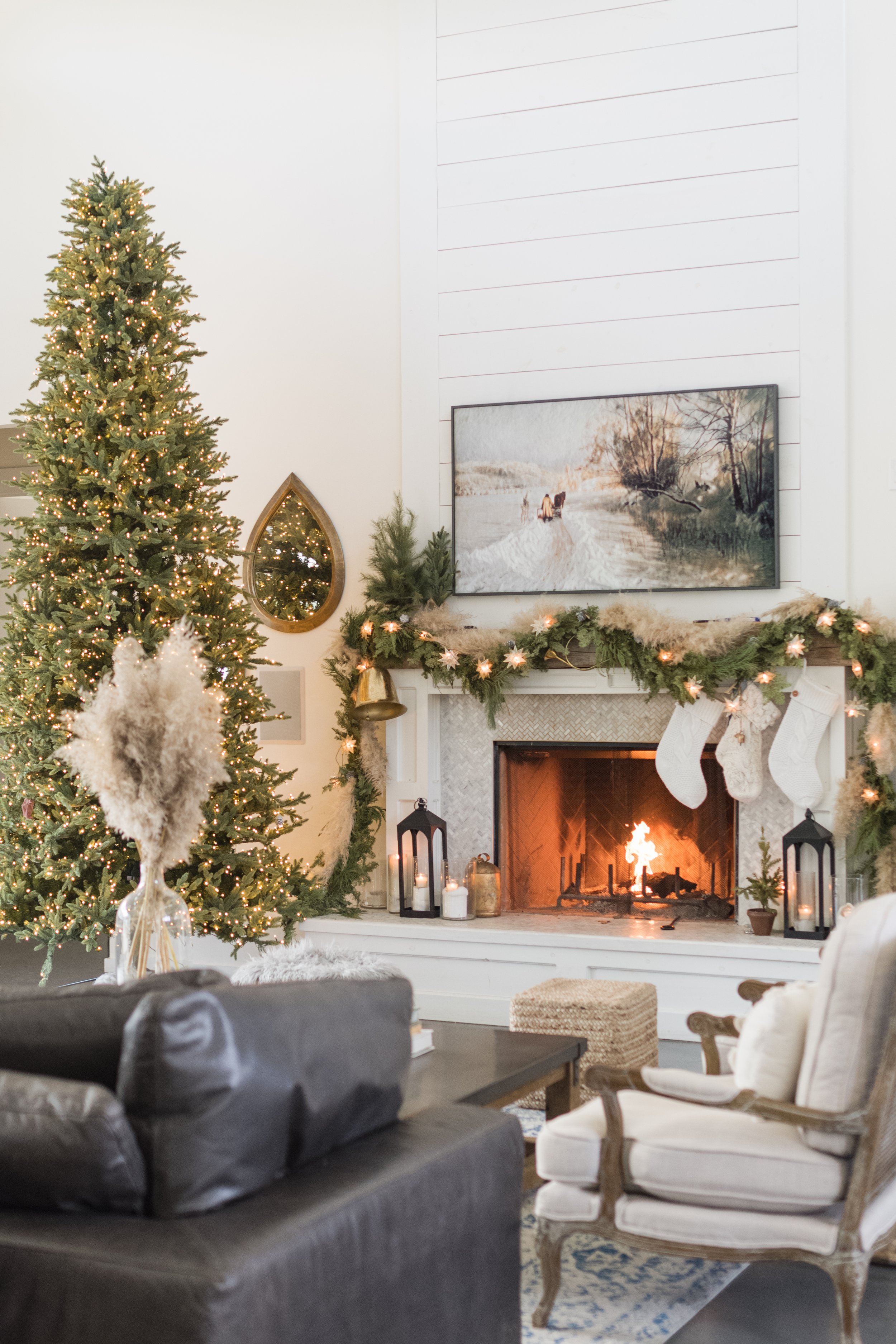 Cozy Christmas Living Room Decor, Home Design