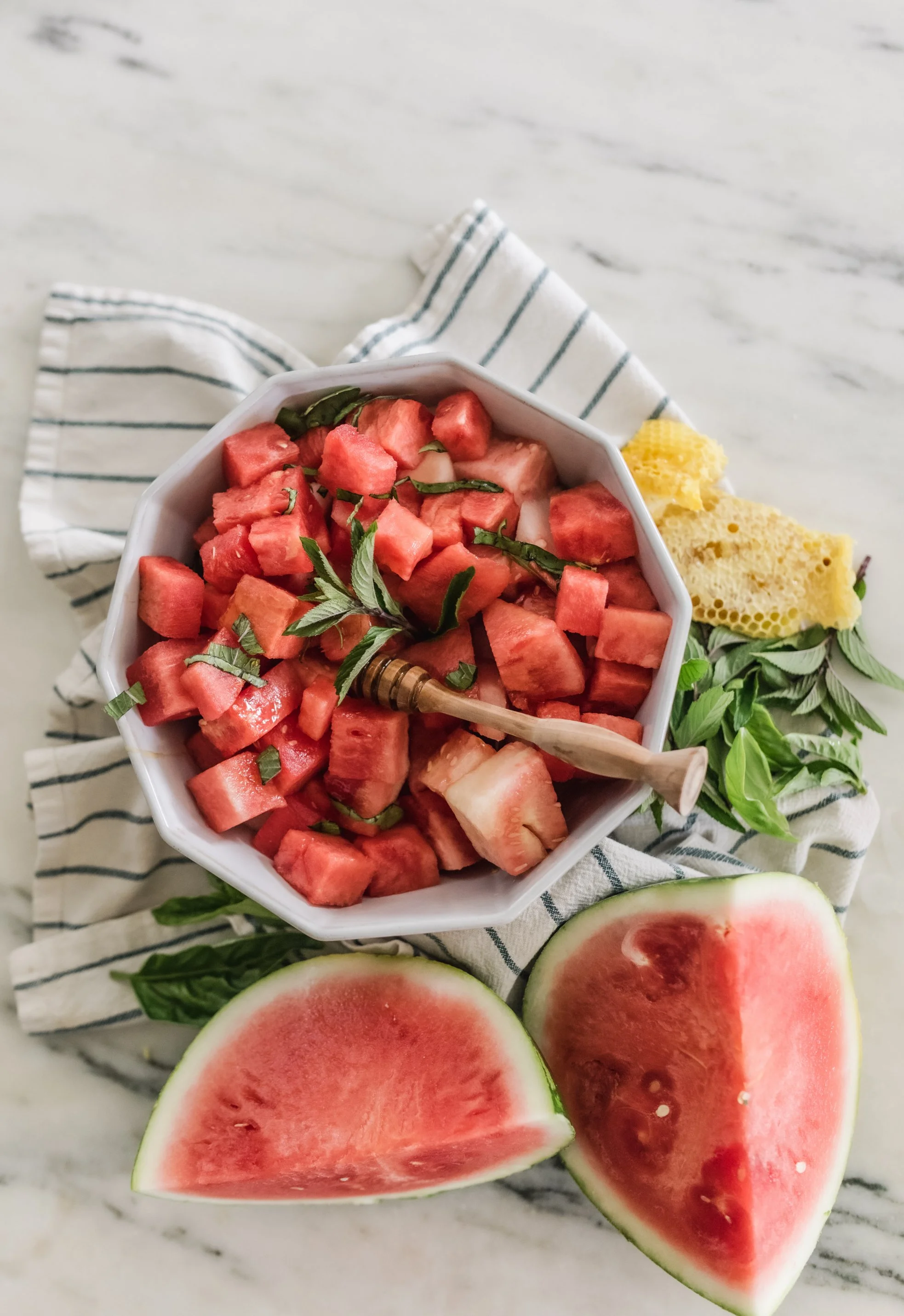 An End-of-Summer Garden Dinner With A Sweet Watermelon Salad