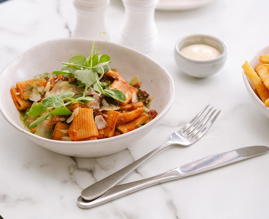 Tonight&rsquo;s mushroom rigatoni &amp; a bottle of ros&eacute; or our full neighbourhood night special menu available from 5pm @corretto.deewhy #correttolovesdy