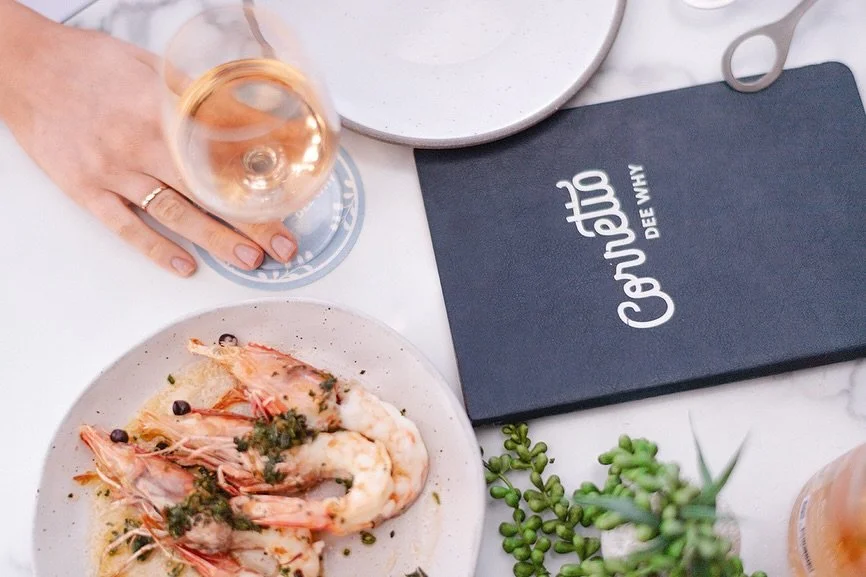Our grilled prawns with XO butter, chives & lemon is a favourite by the ocean! We can’t wait to see you for today’s Happy hour from 3-6pm @corretto.deewhy #coffeetilcocktails