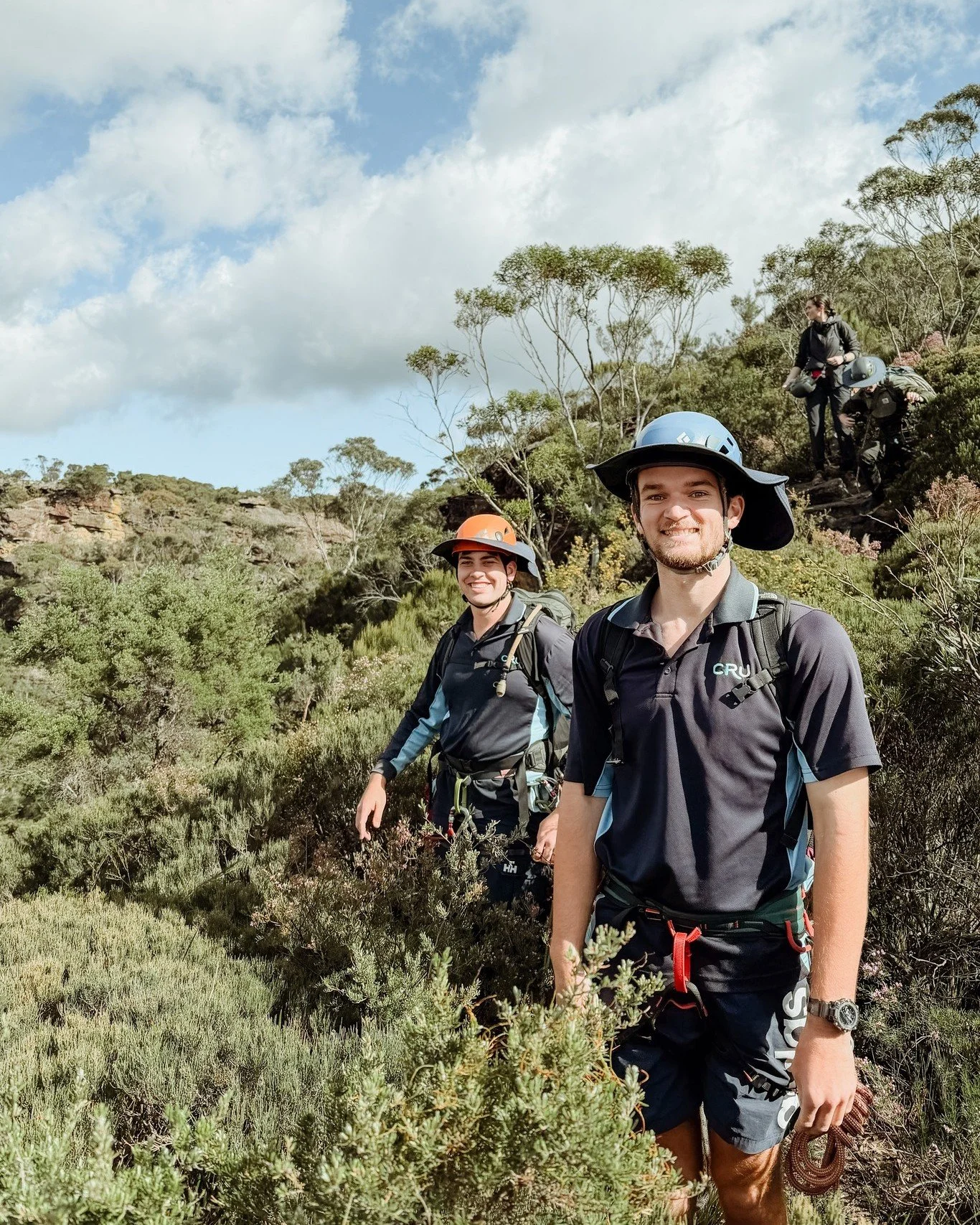 Over 200 metres of abseiling is not a bad way to spend a work day... until you have to walk back up with all that gear 🫠
