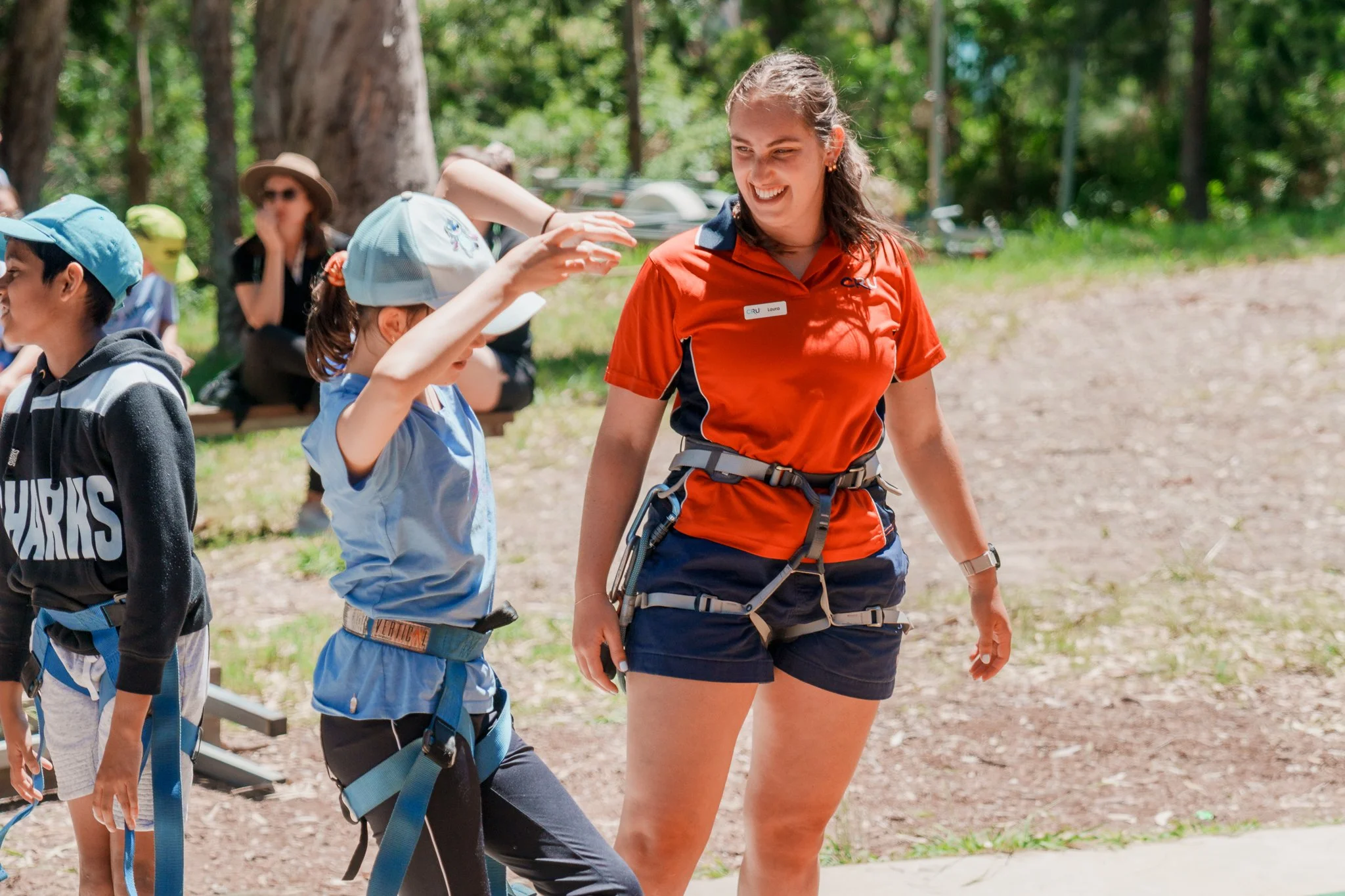 Climbing, talking, laughing, sailing and SUP-ing! Enjoying all God provides for campers at Lake Mac
