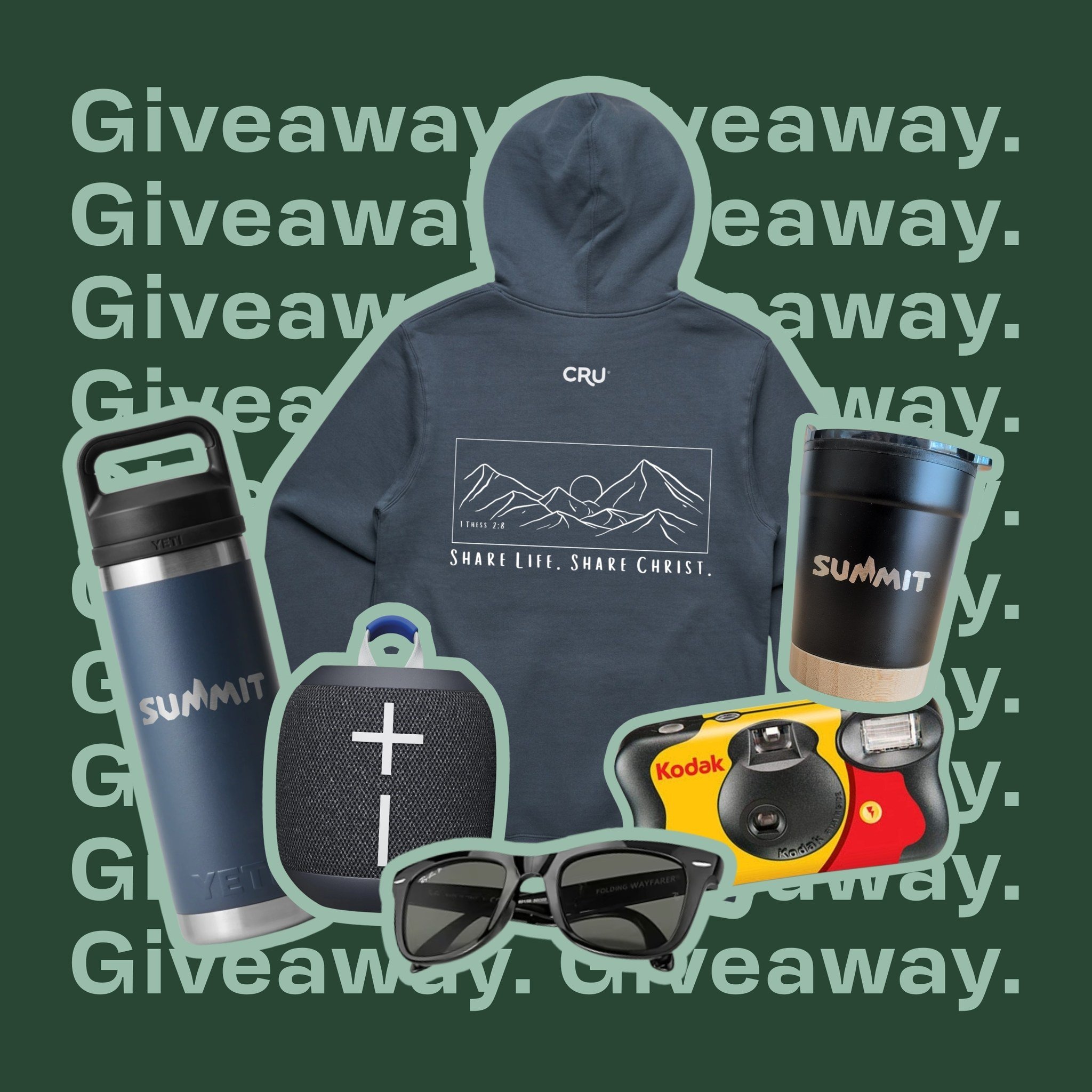 🎁 GIVEAWAY ALERT 🎁
Applications are now open to join Summit in July! We're celebrating this exciting ministry opportunity by giving you the chance to win a Summit pack filled with a selection of great prizes worth up to $300. 

All you need to do i