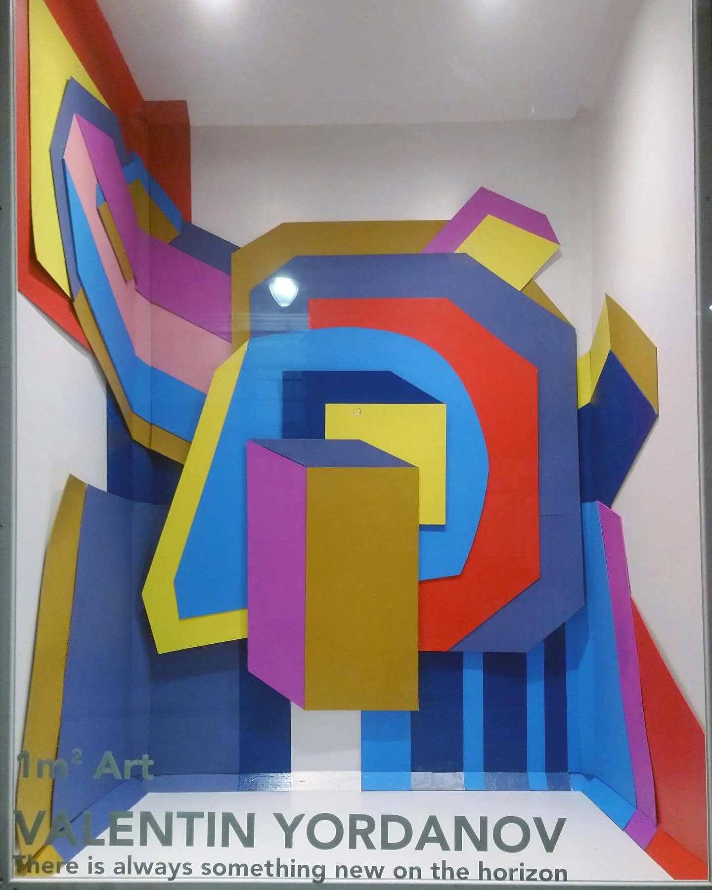 The art installation &quot;There is always something new on the horizon&quot;, which was created especially for the project &quot;1m2 art&quot;. The title and the idea for it are provoked by the internal conflict and the search for our place in the w