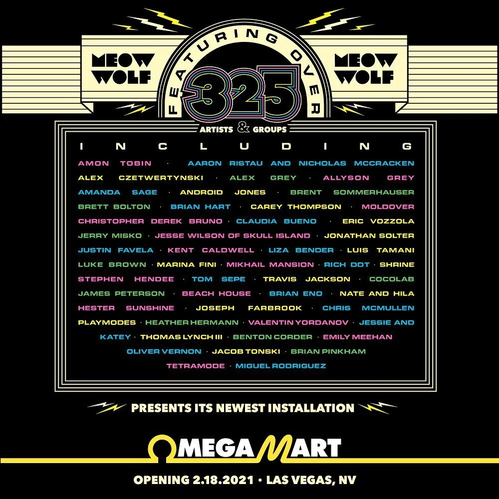 I'm really excited to announce today that I'm one of collaborating artists for Meow Wolf latest Las Vegas exhibition.
There are so many talented artists from Vegas and all over the world and this is the most amazing art event in Las Vegas. I am so gr