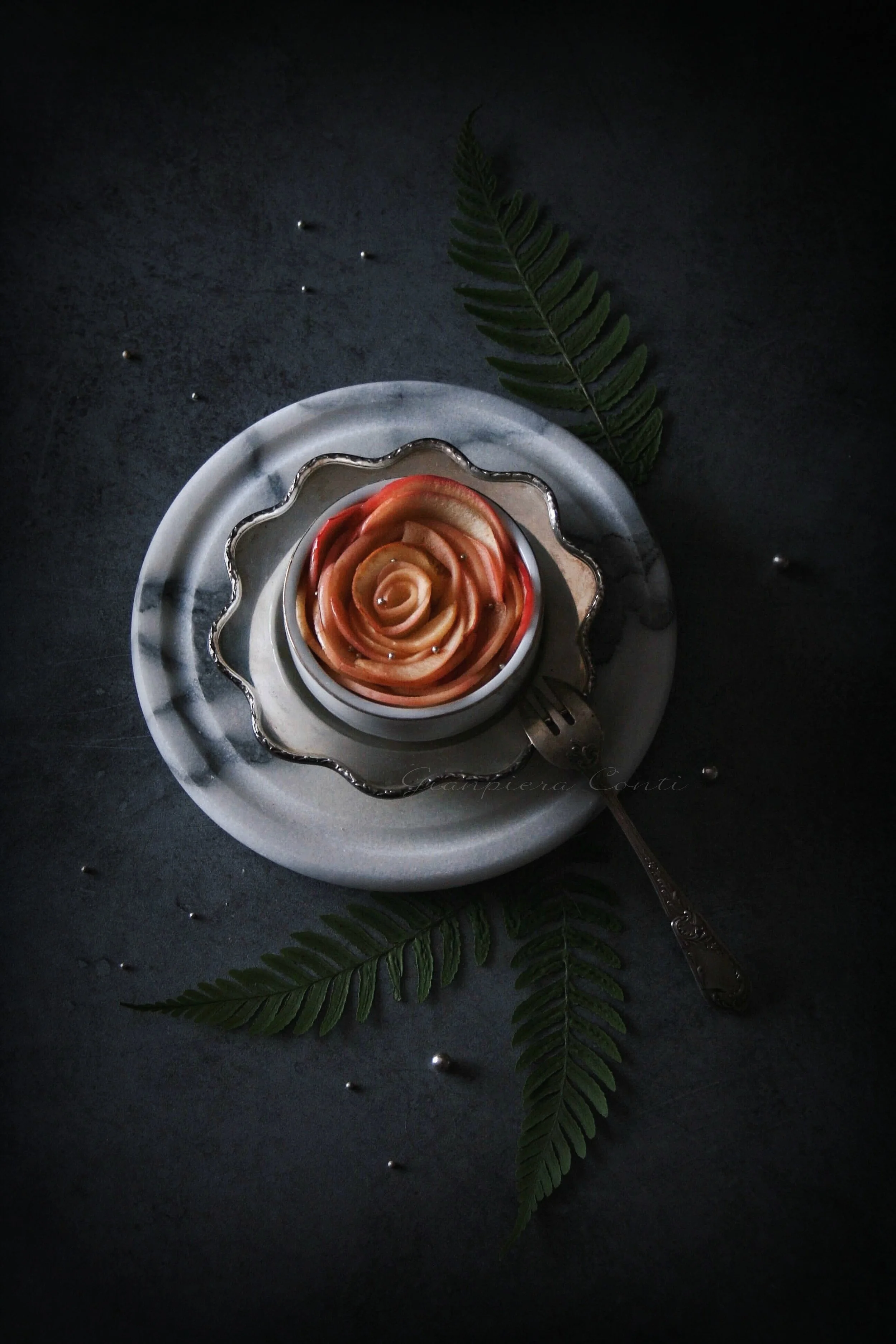Apple Rose Art of plating