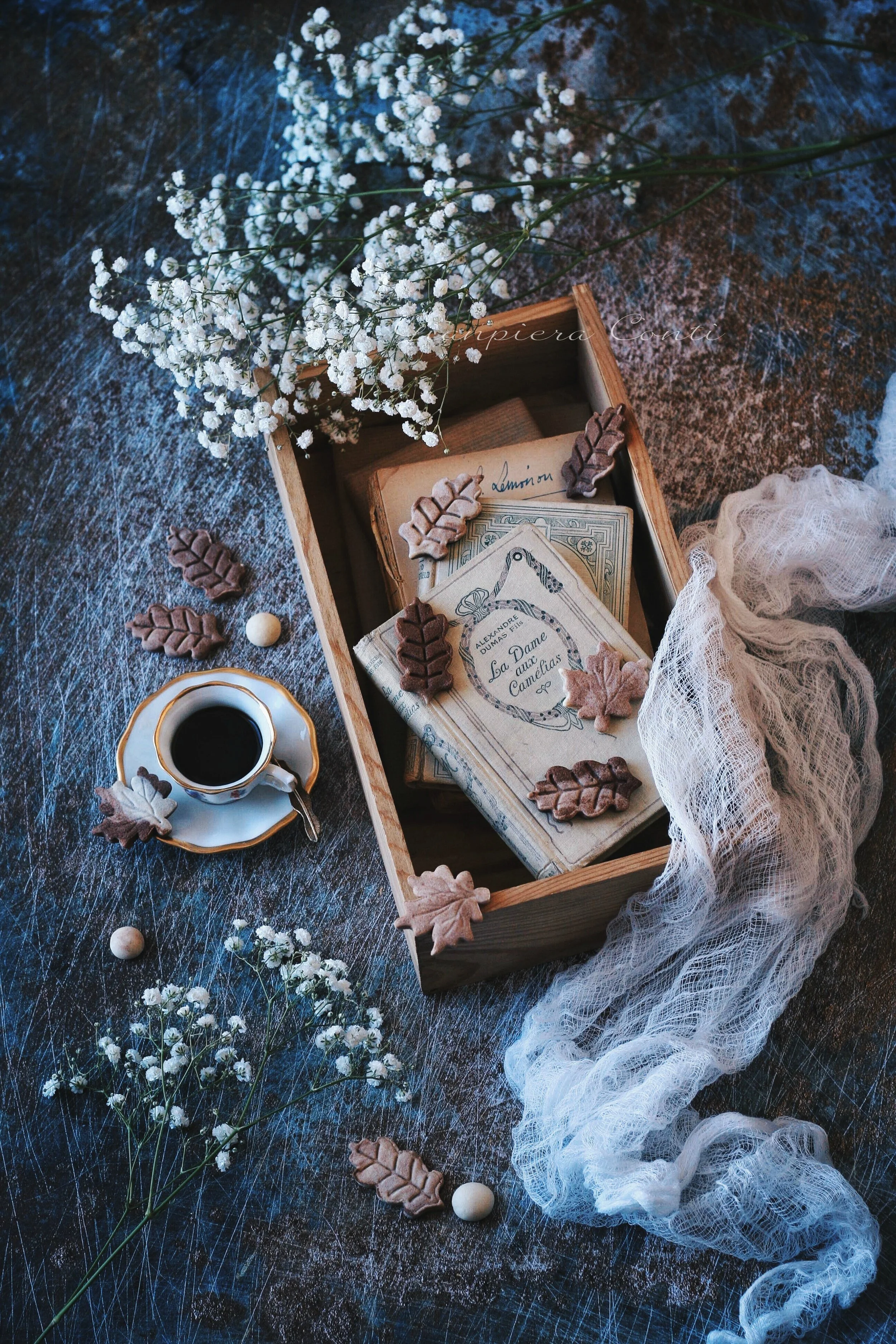 Autumn Leaves Chocolate Cookies