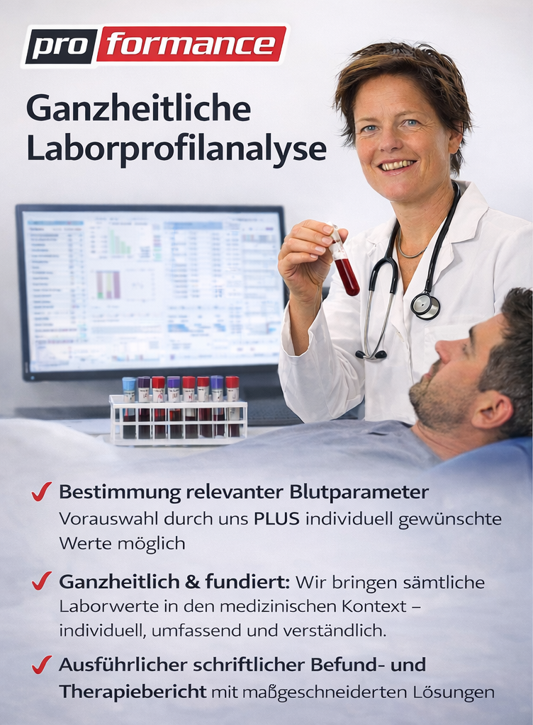 Ganzheitliche Laborprofilanalyse mit Erstellung eines strukturierten schriftlichen Befundberichts