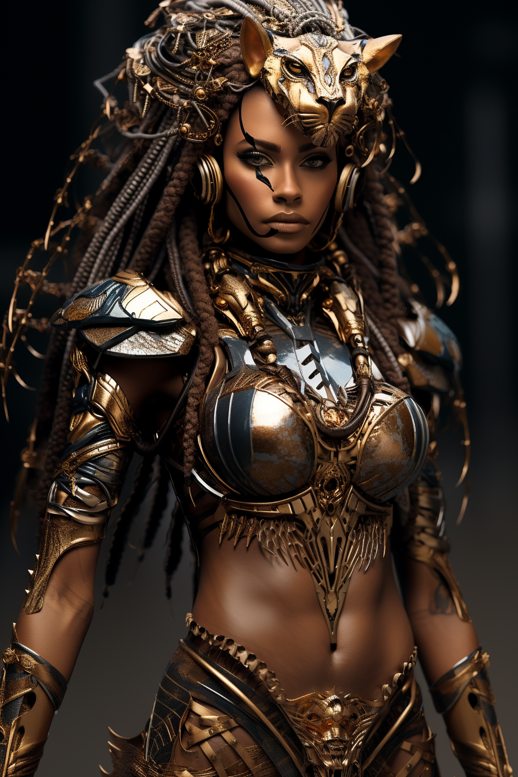 orestis_cyborg_african_black_queen_warrior_wearing_lion_skin_--_6d76557c-8a8e-48ba-b881-14a3452d0f97.png