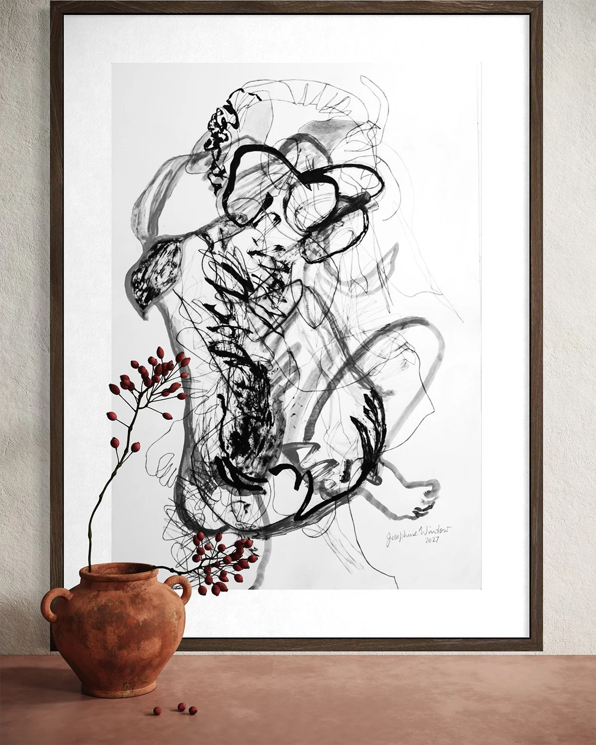 Josephine Window Ink Brush Drawing 18 InSitu10.jpg