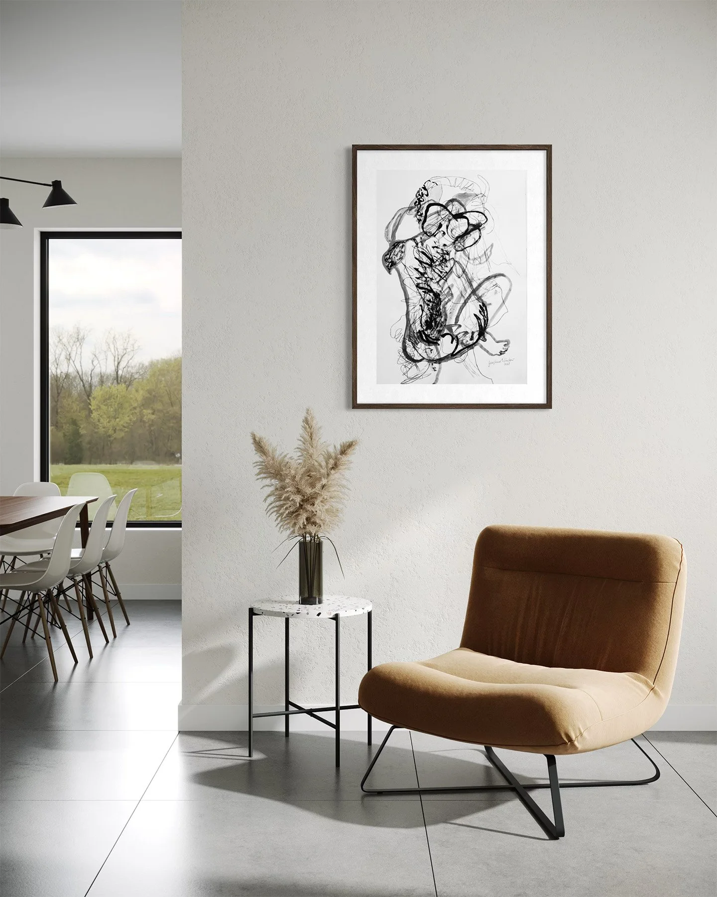 Josephine Window Ink Brush Drawing 18 In Situ8-1.jpg