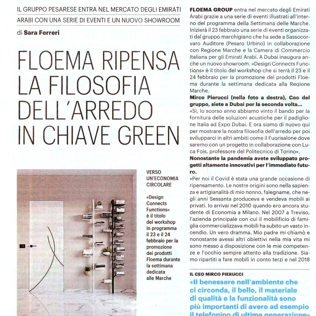 FLOEMA RIPENSA LA FILOSOFIA DELL’ARREDO IN CHIAVE GREEN