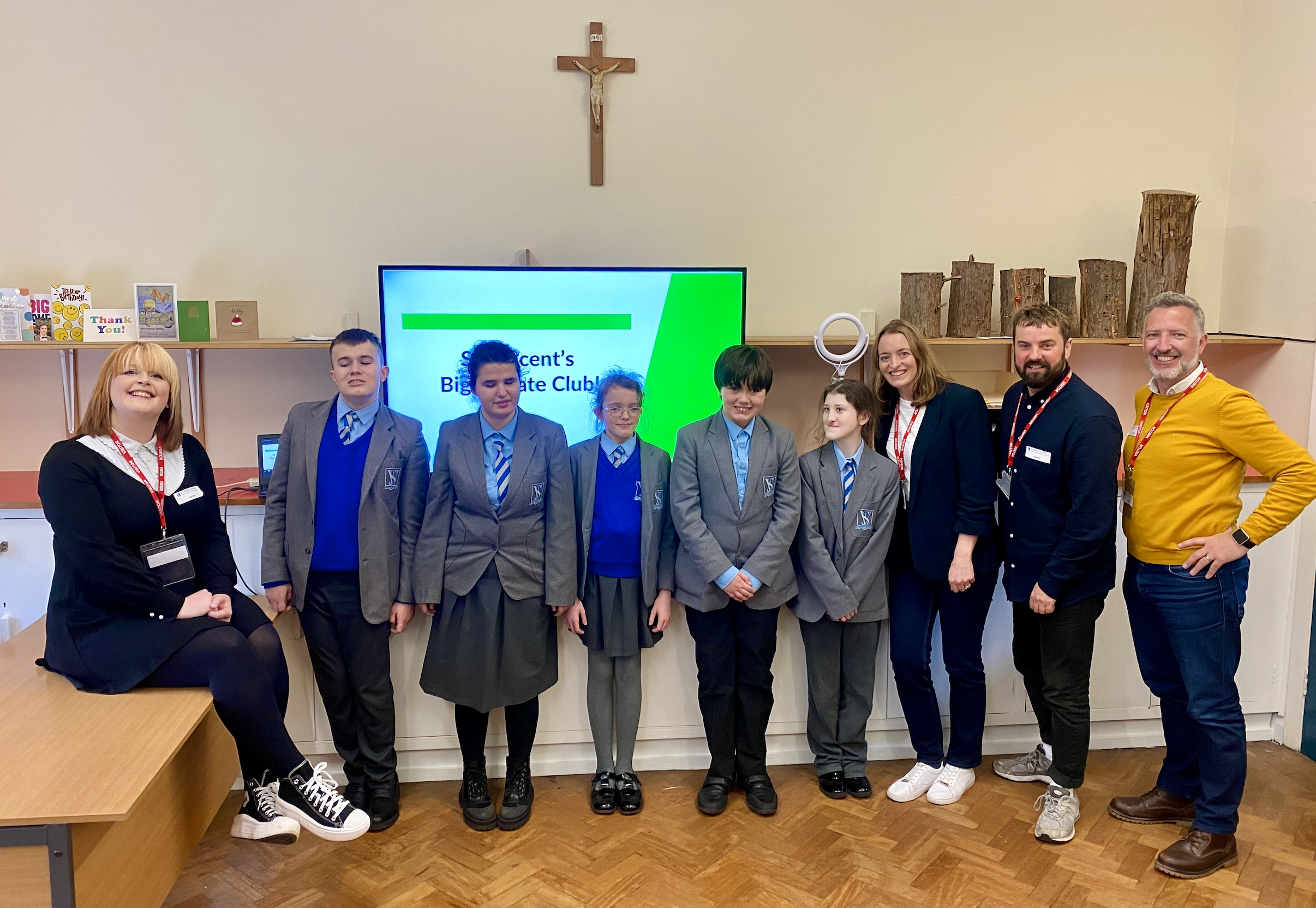 Becky, the debate club, Joana, Greg and Brian from MAPD group