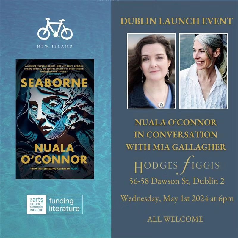 🎉DUBLIN LAUNCH 🎉ALL WELCOME 🎉

This Wednesday May 1st at 6:00pm @nuala_oconnor will be in conversation with Mia Gallagher to officially launch Seaborne in Hodges Figgis!

SEABORNE is the exhilarating re-telling of the life of 18th-century Irishwom