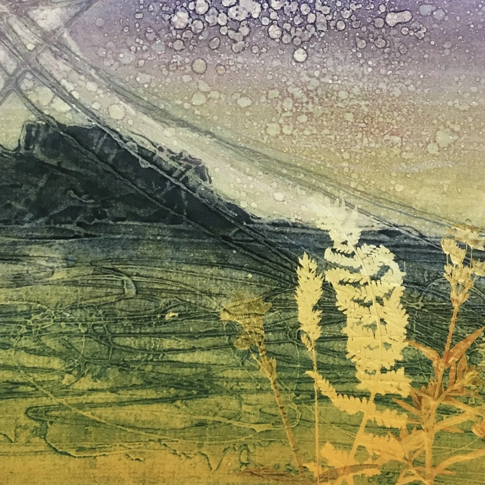 Collagraph Print | Above The Beach