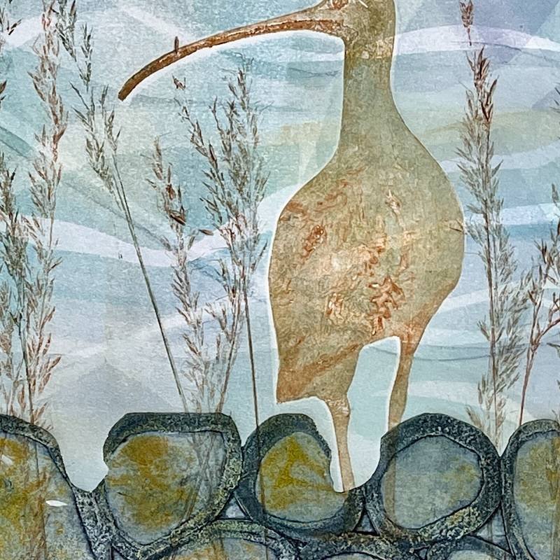 Detail of a monotype/collagraph