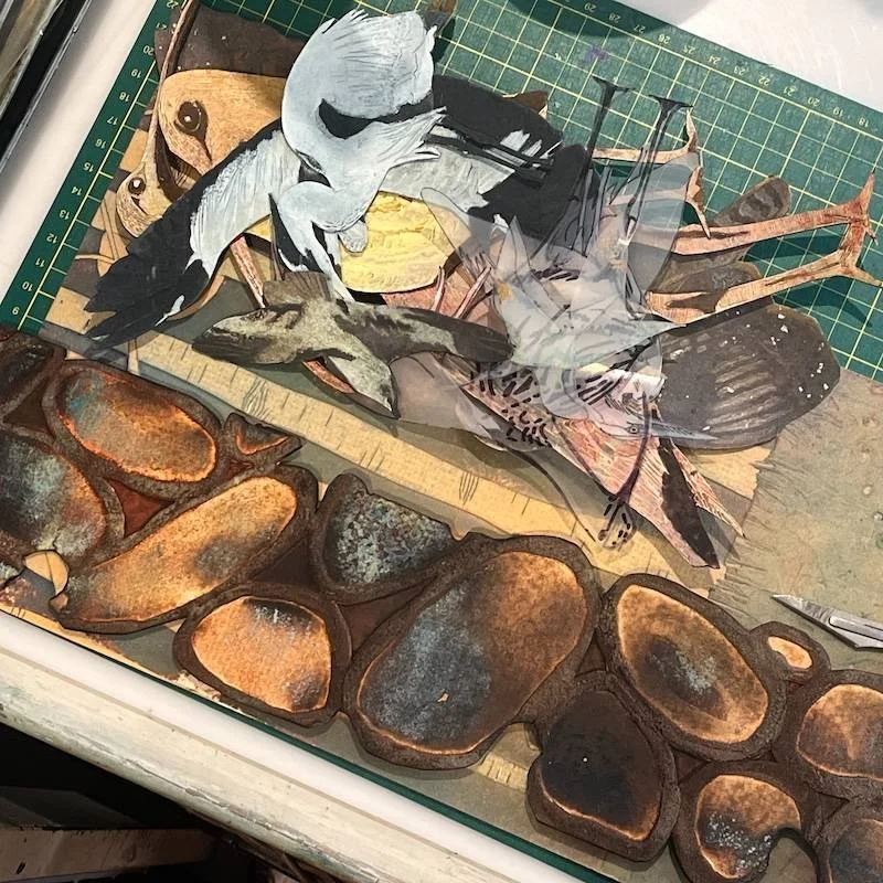 Collagraph plates and monotype masks
