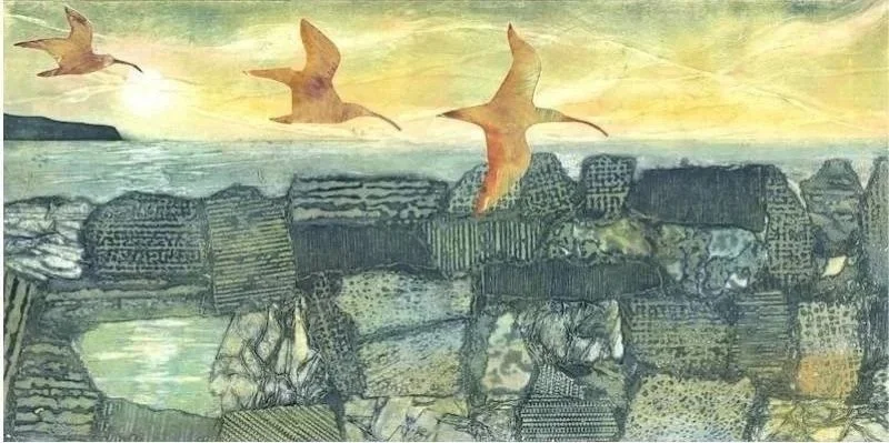 Curlews On The Coast I